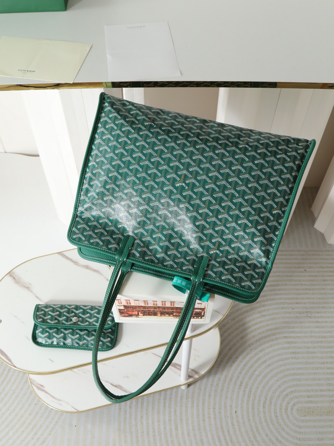 GOYARD 戈雅托特单肩 Hardy (Canvas and Leather) — Tote Shoulder Bag-F0-HARDY2PMLTY 