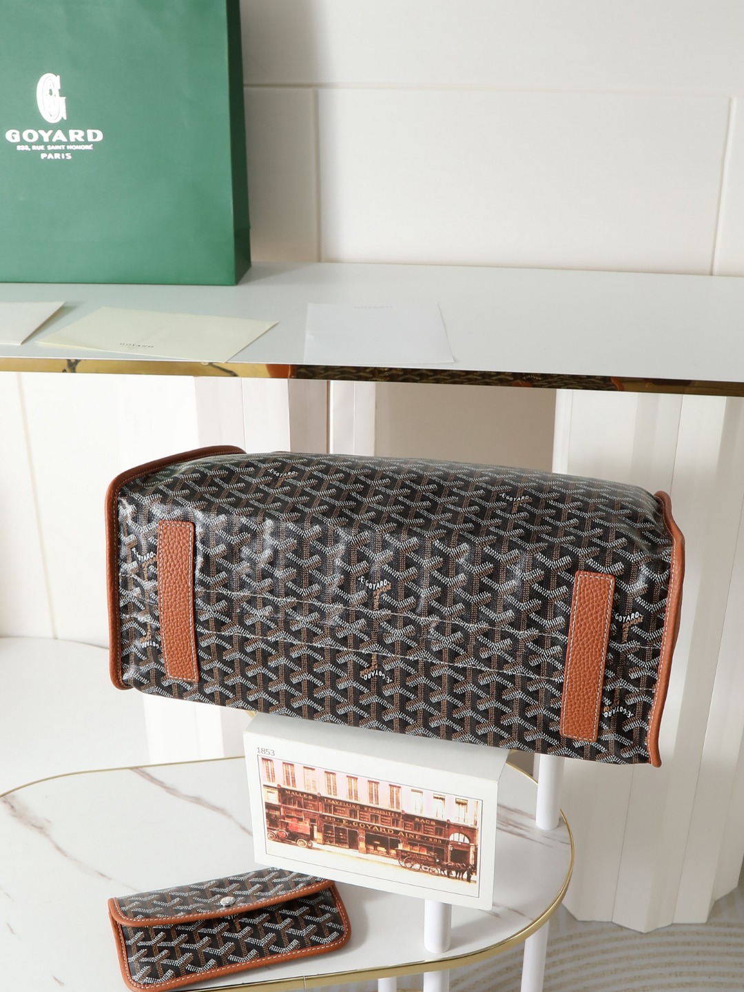 GOYARD 戈雅托特单肩 Hardy (Canvas and Leather) — Tote Shoulder Bag-F0-HARDY2PMLTY 