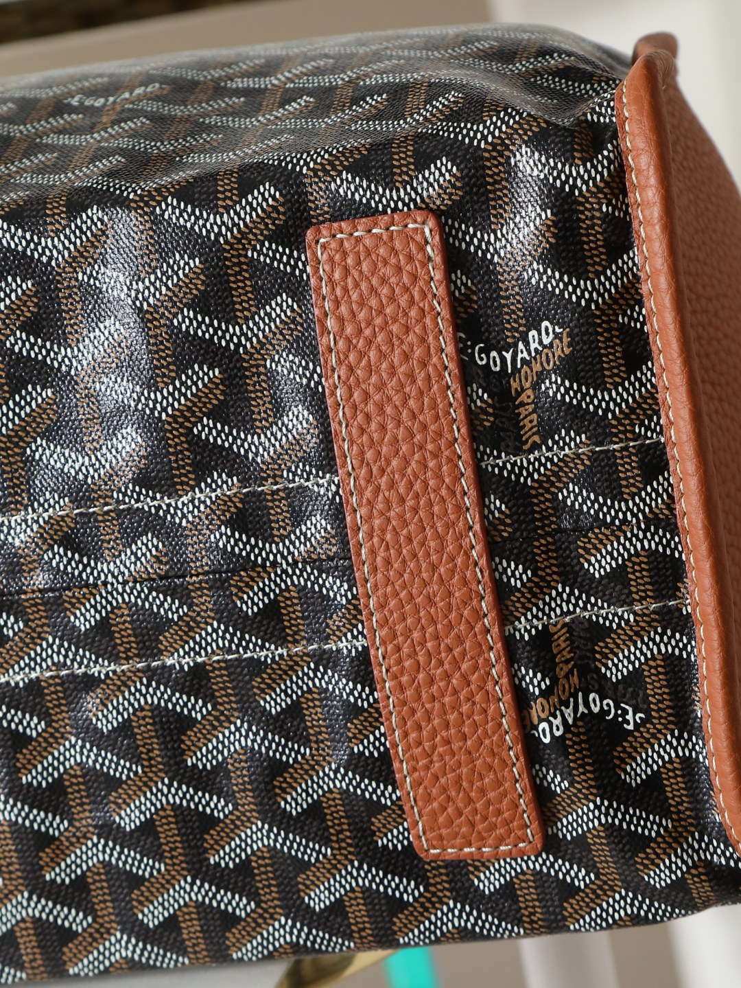 GOYARD 戈雅托特单肩 Hardy (Canvas and Leather) — Tote Shoulder Bag-F0-HARDY2PMLTY 
