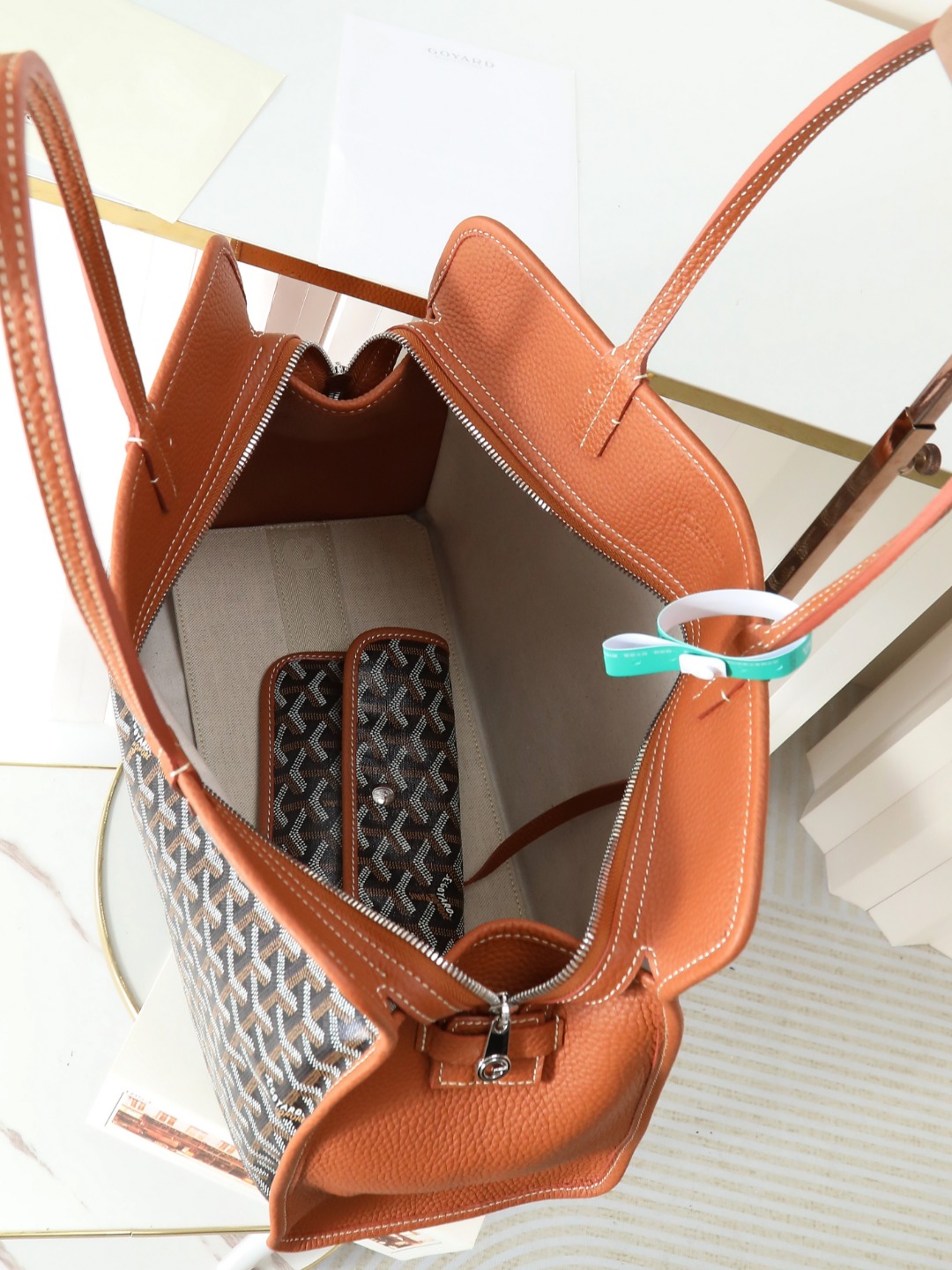 GOYARD 戈雅托特单肩 Hardy (Canvas and Leather) — Tote Shoulder Bag-F0-HARDY2PMLTY 
