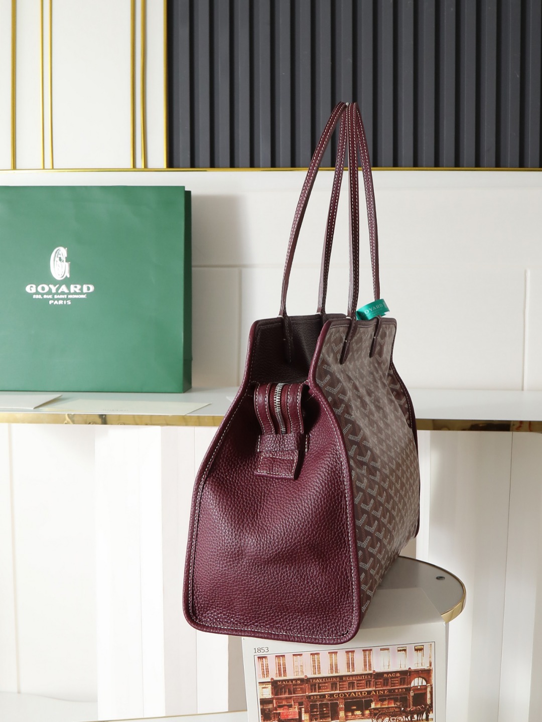 GOYARD 戈雅托特单肩 Hardy (Canvas and Leather) — Tote Shoulder Bag-F0-HARDY2PMLTY 