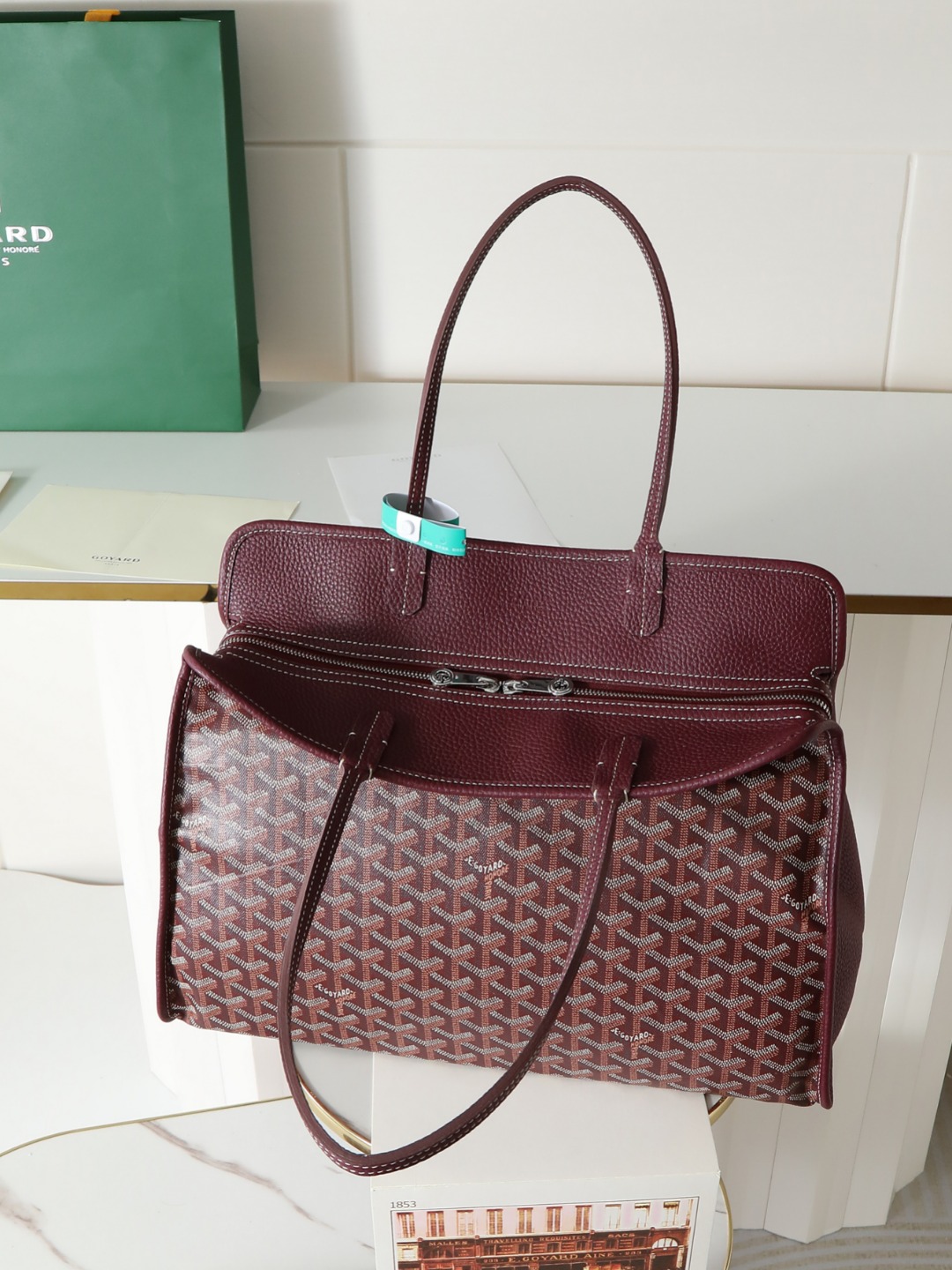 GOYARD 戈雅托特单肩 Hardy (Canvas and Leather) — Tote Shoulder Bag-F0-HARDY2PMLTY 