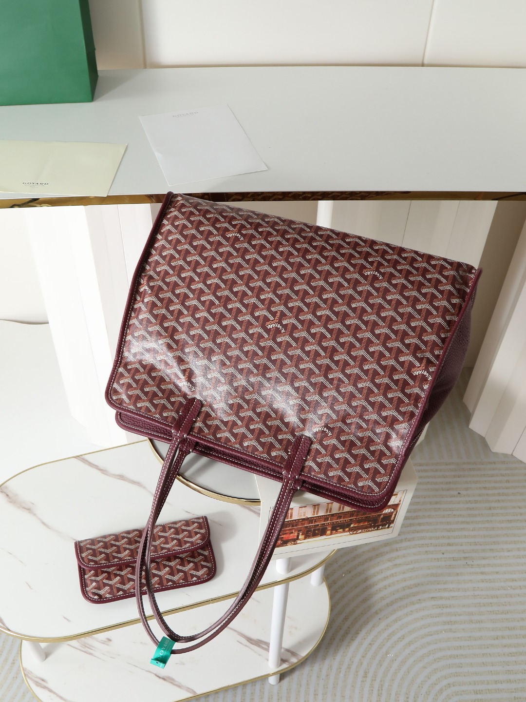 GOYARD 戈雅托特单肩 Hardy (Canvas and Leather) — Tote Shoulder Bag-F0-HARDY2PMLTY 