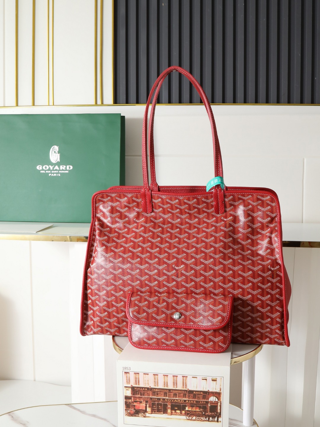 GOYARD 戈雅托特单肩 Hardy (Canvas and Leather) — Tote Shoulder Bag-F0-HARDY2PMLTY 