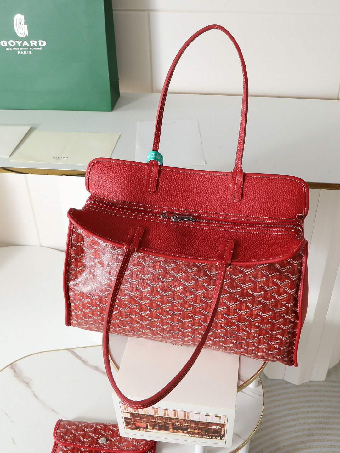 GOYARD 戈雅托特单肩 Hardy (Canvas and Leather) — Tote Shoulder Bag-F0-HARDY2PMLTY 