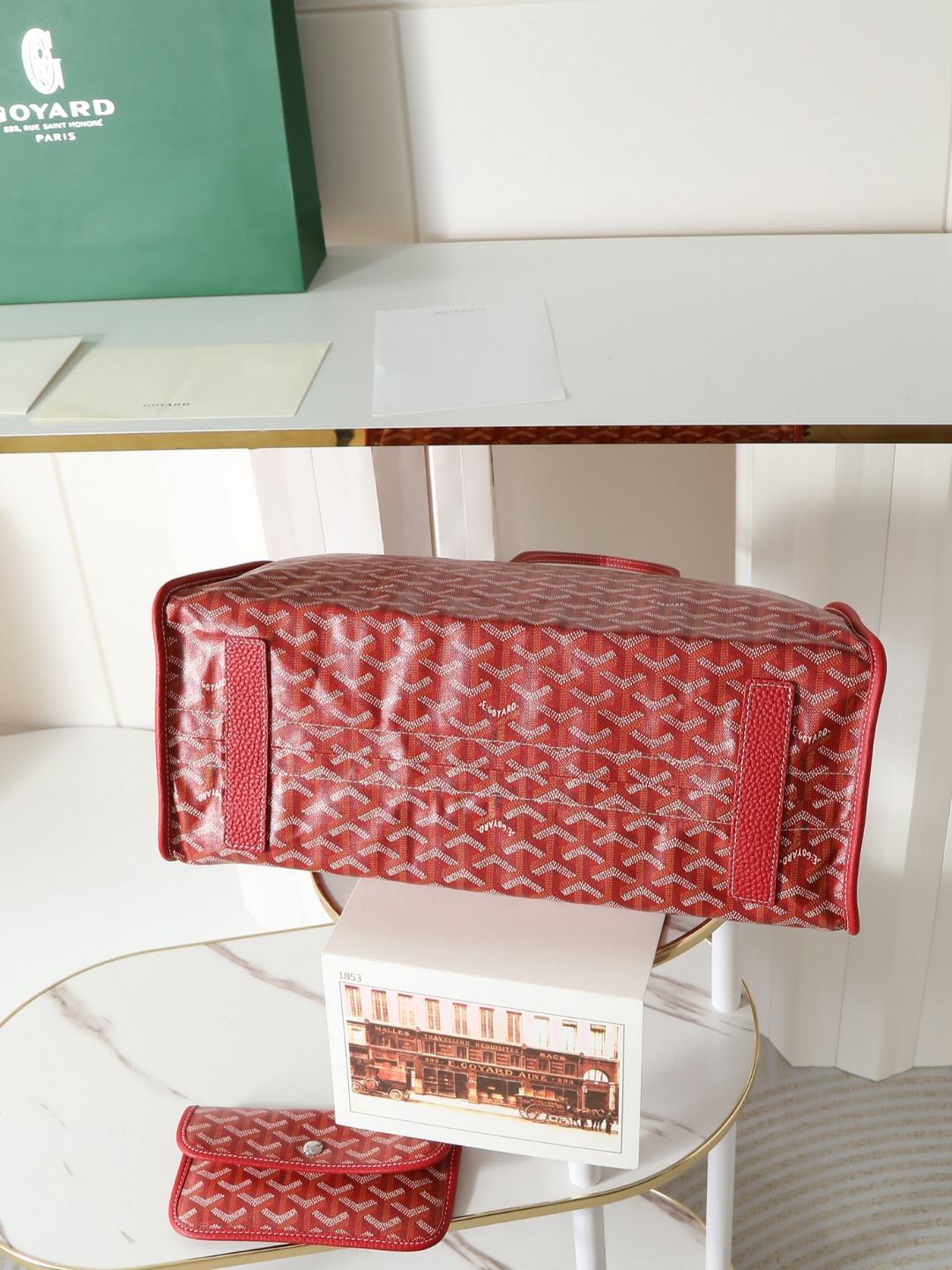 GOYARD 戈雅托特单肩 Hardy (Canvas and Leather) — Tote Shoulder Bag-F0-HARDY2PMLTY 