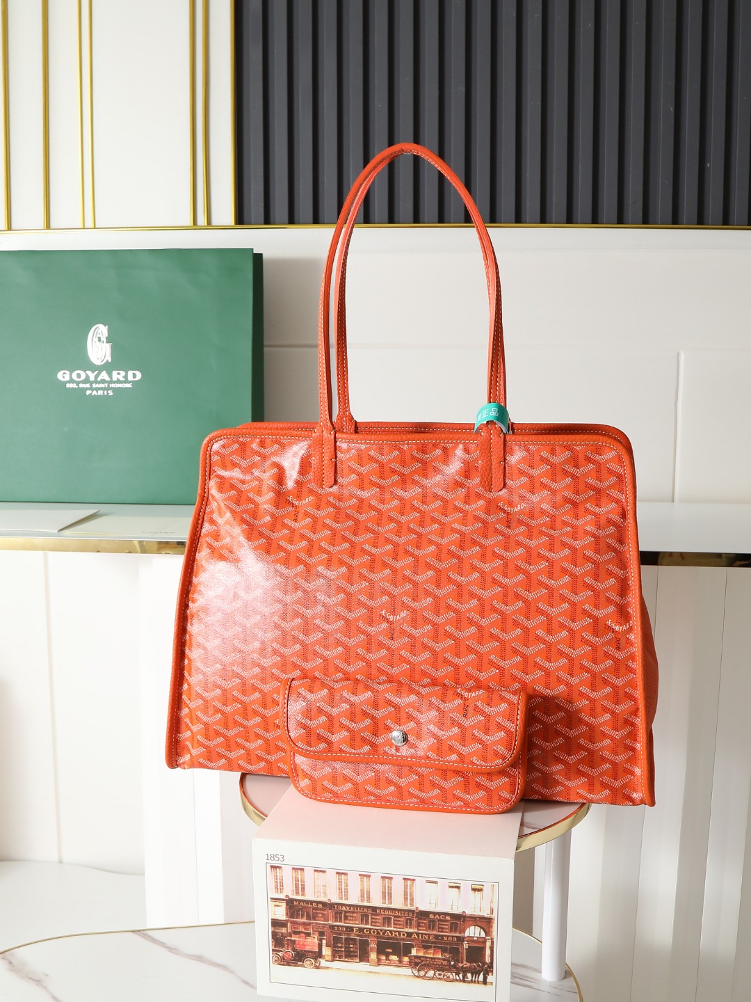 GOYARD 戈雅托特单肩 Hardy (Canvas and Leather) — Tote Shoulder Bag-F0-HARDY2PMLTY 