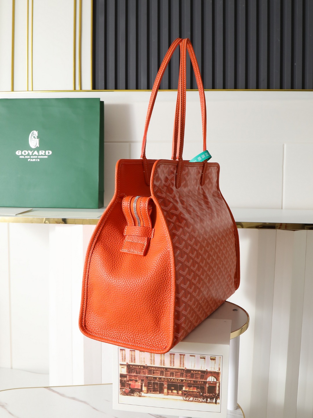 GOYARD 戈雅托特单肩 Hardy (Canvas and Leather) — Tote Shoulder Bag-F0-HARDY2PMLTY 