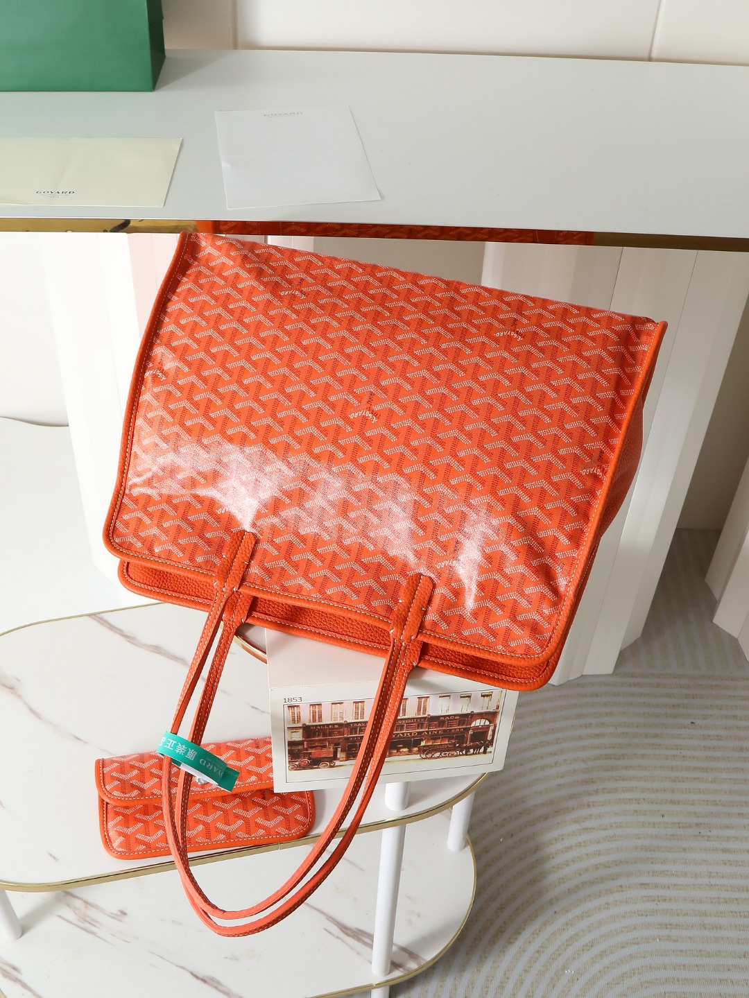 GOYARD 戈雅托特单肩 Hardy (Canvas and Leather) — Tote Shoulder Bag-F0-HARDY2PMLTY 