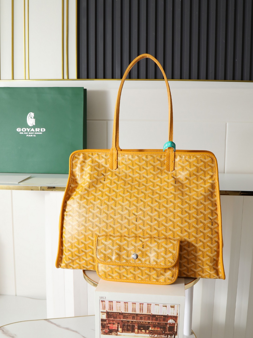 GOYARD 戈雅托特单肩 Hardy (Canvas and Leather) — Tote Shoulder Bag-F0-HARDY2PMLTY 