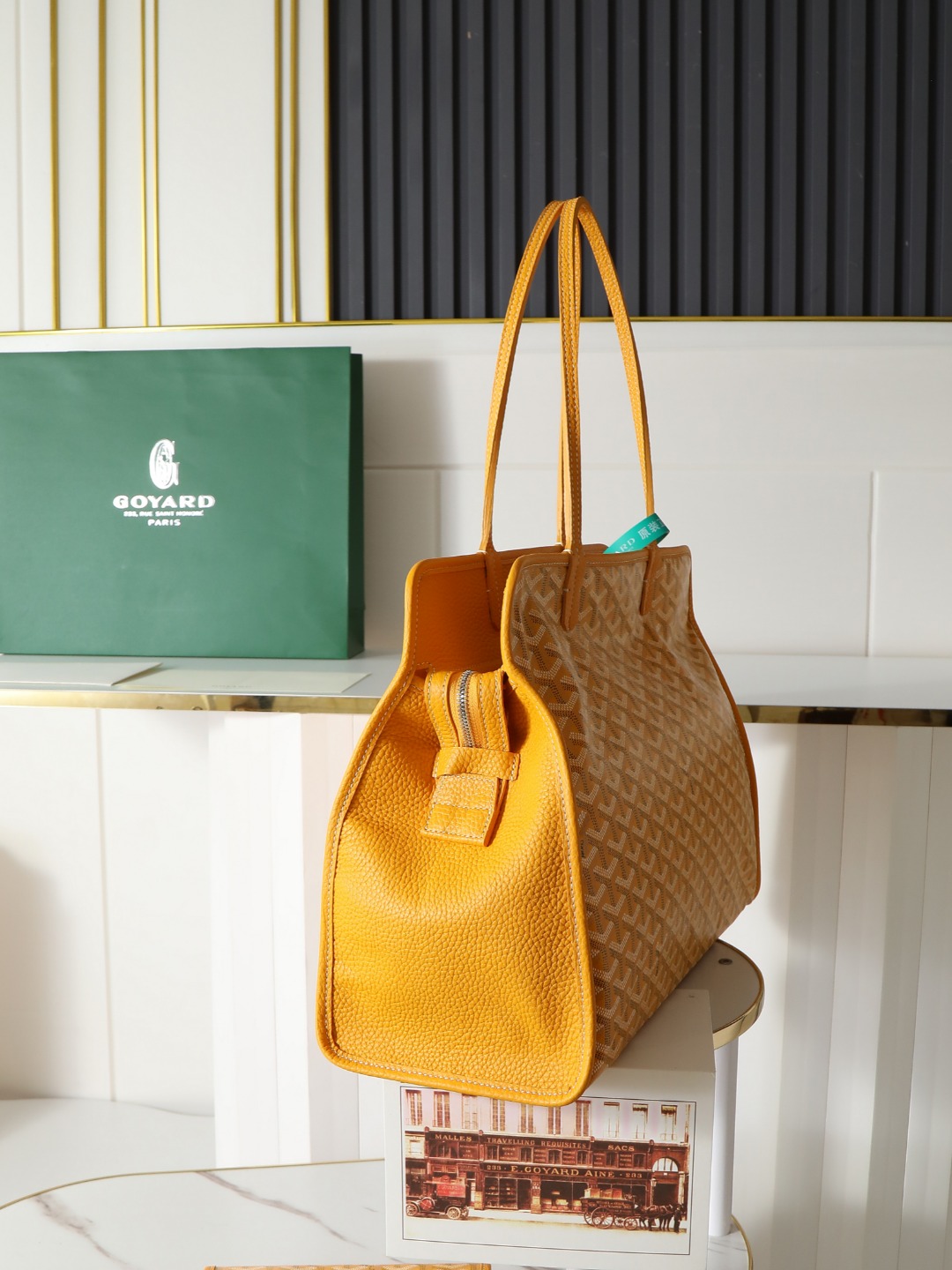 GOYARD 戈雅托特单肩 Hardy (Canvas and Leather) — Tote Shoulder Bag-F0-HARDY2PMLTY 