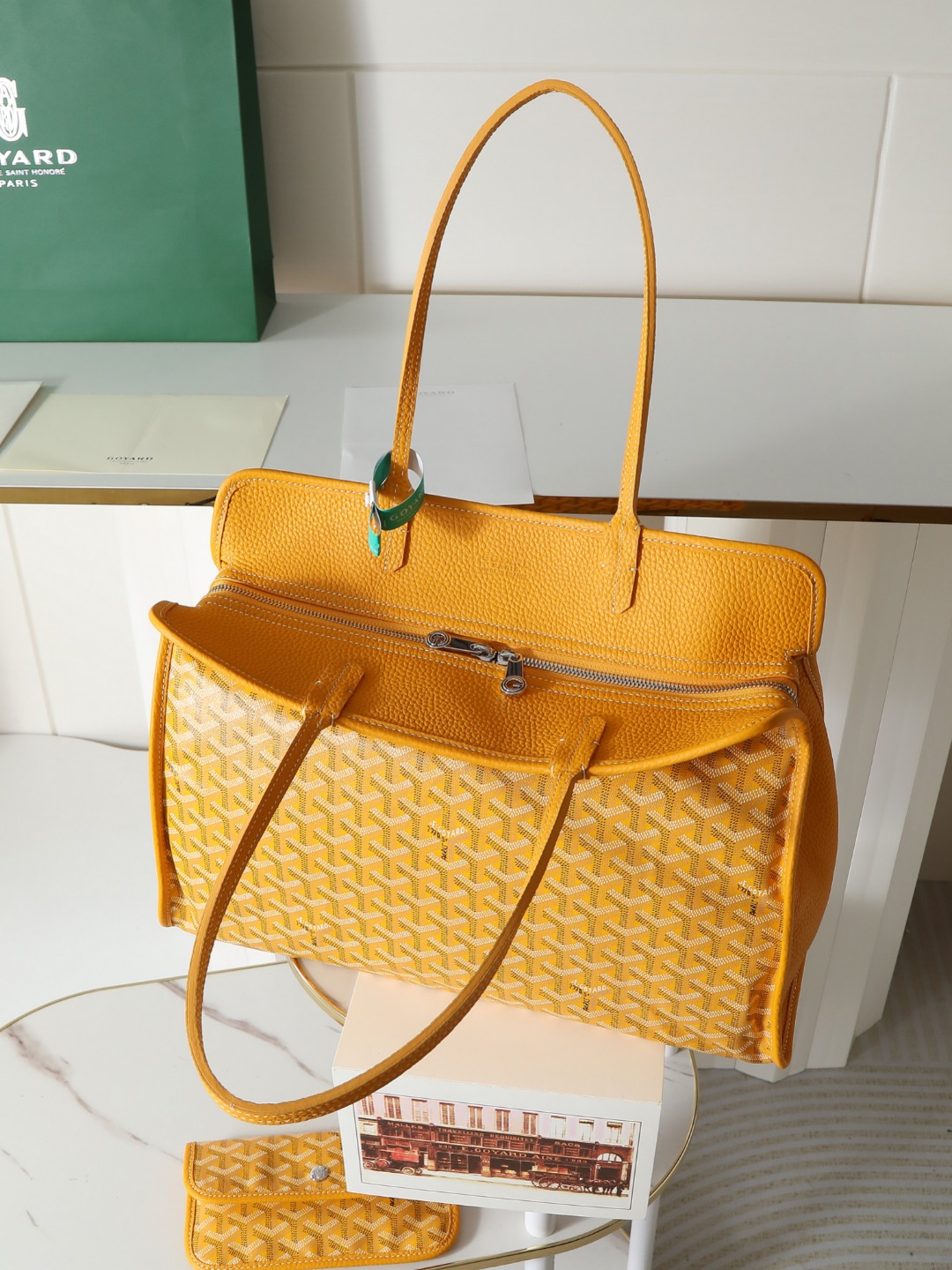 GOYARD 戈雅托特单肩 Hardy (Canvas and Leather) — Tote Shoulder Bag-F0-HARDY2PMLTY 