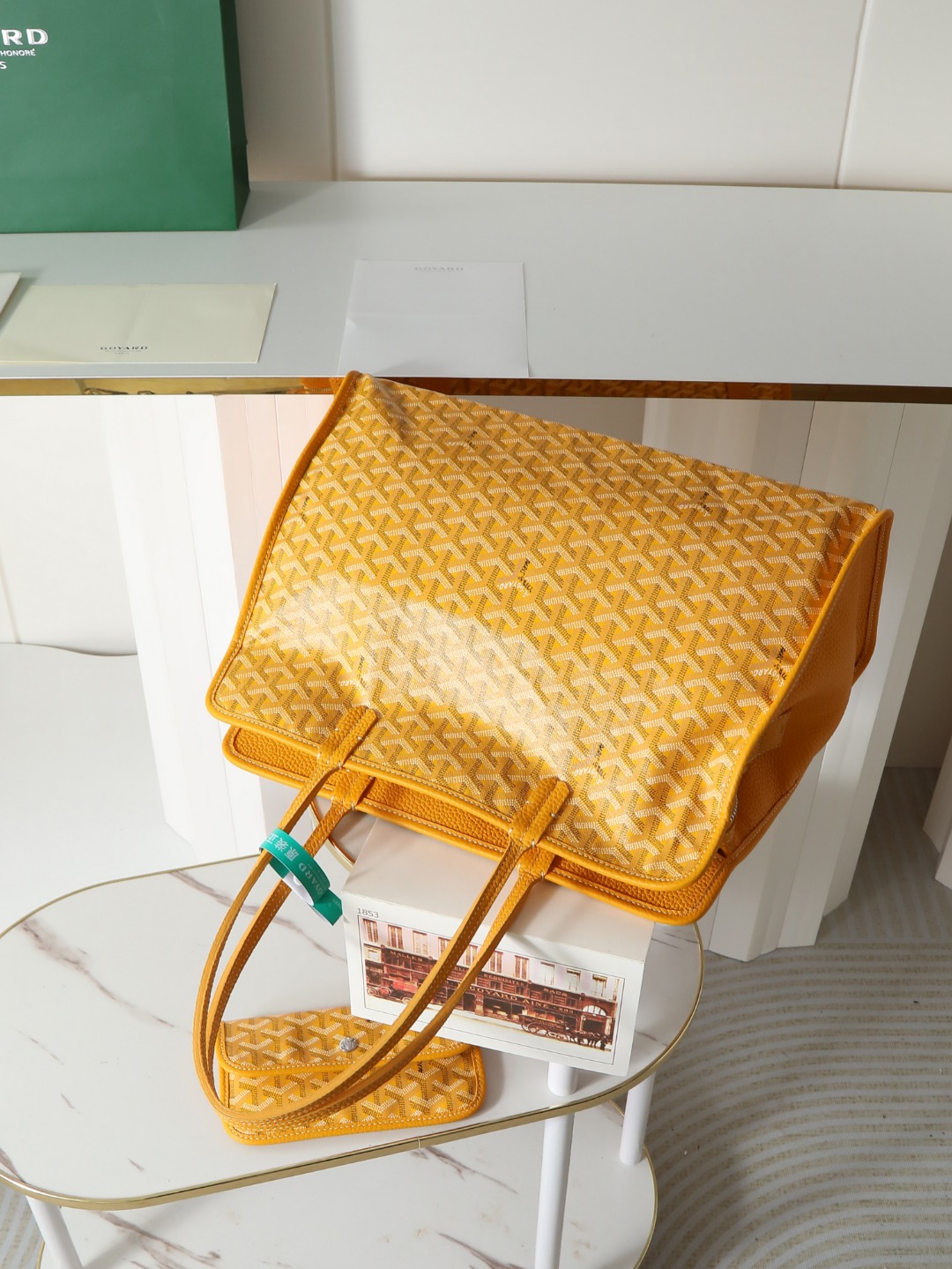 GOYARD 戈雅托特单肩 Hardy (Canvas and Leather) — Tote Shoulder Bag-F0-HARDY2PMLTY 