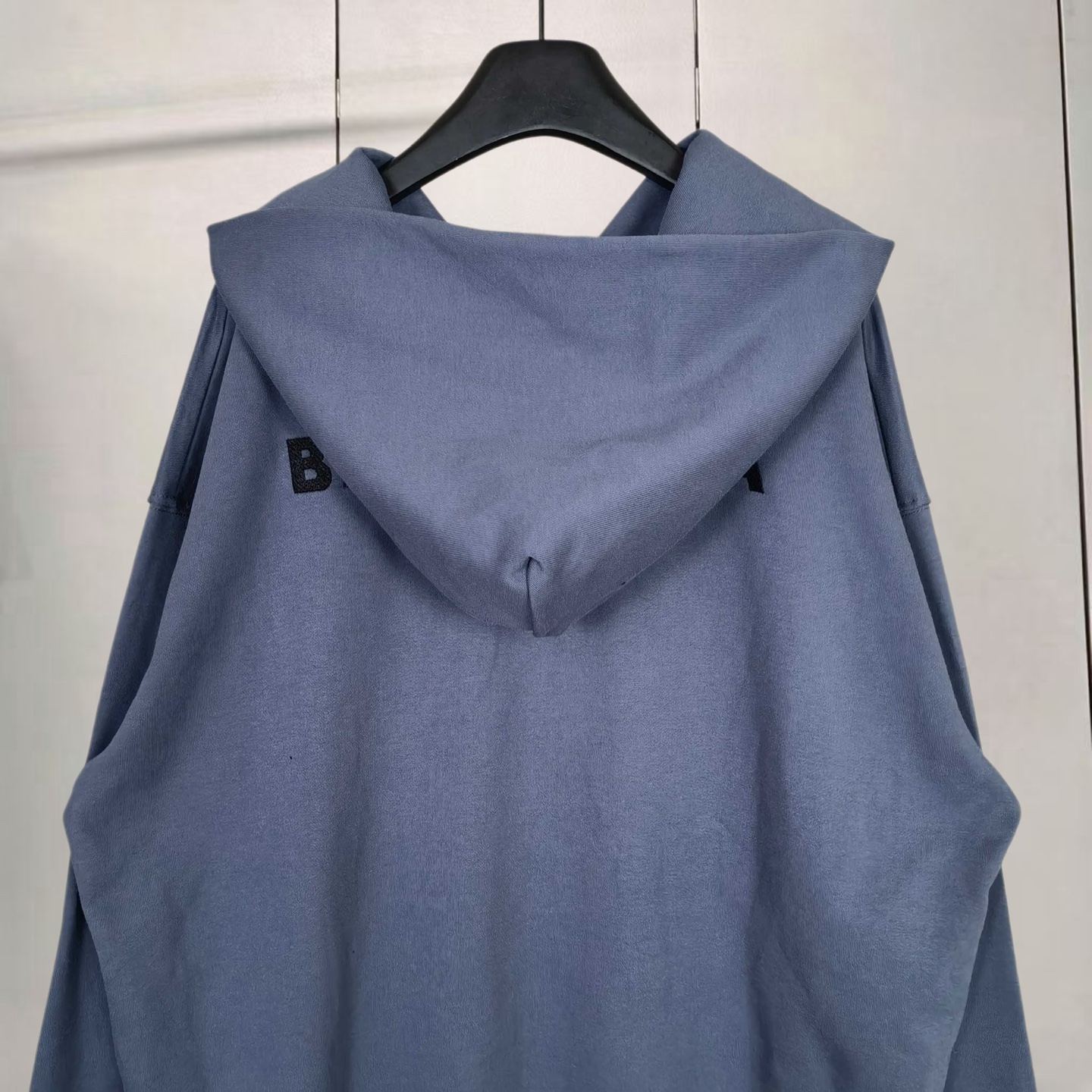 Balenciaga 巴黎世家 水洗做旧油漆泼墨涂鸦手绘拉链连帽卫衣 连帽衫 外套 长袖 灰色 藏青色 B0 