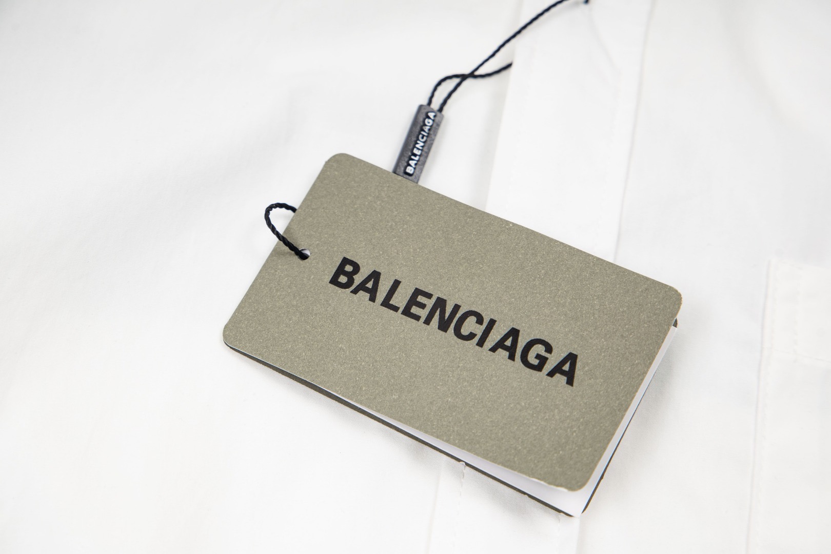 Balenciaga 巴黎世家 胶条错位背后大Logo印花衬衫 外套 长袖 秋冬 黑色 白色 A5