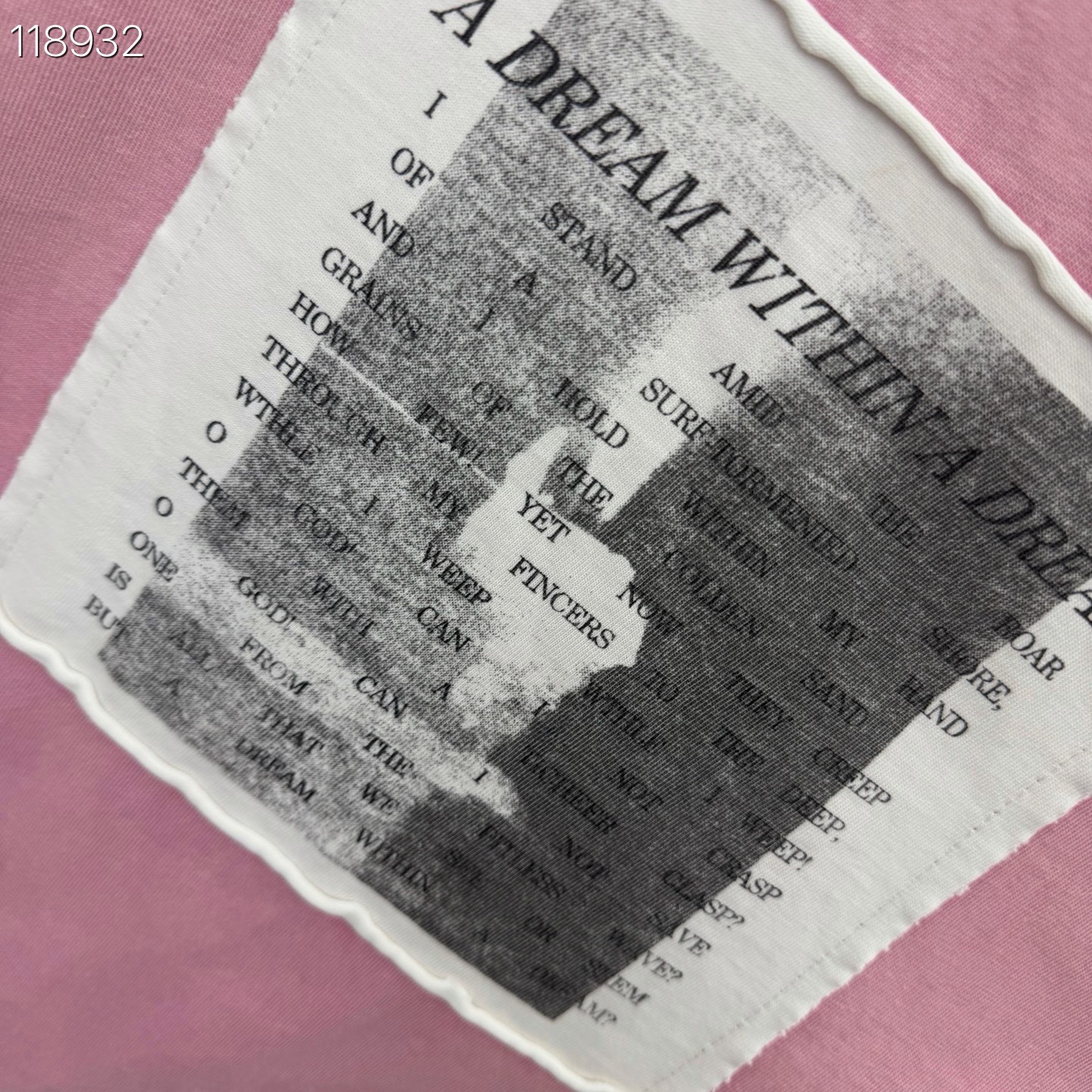 Balenciaga 巴黎世家 贴布印花圆领短袖 T恤 圆领 夏季 粉色 A0 