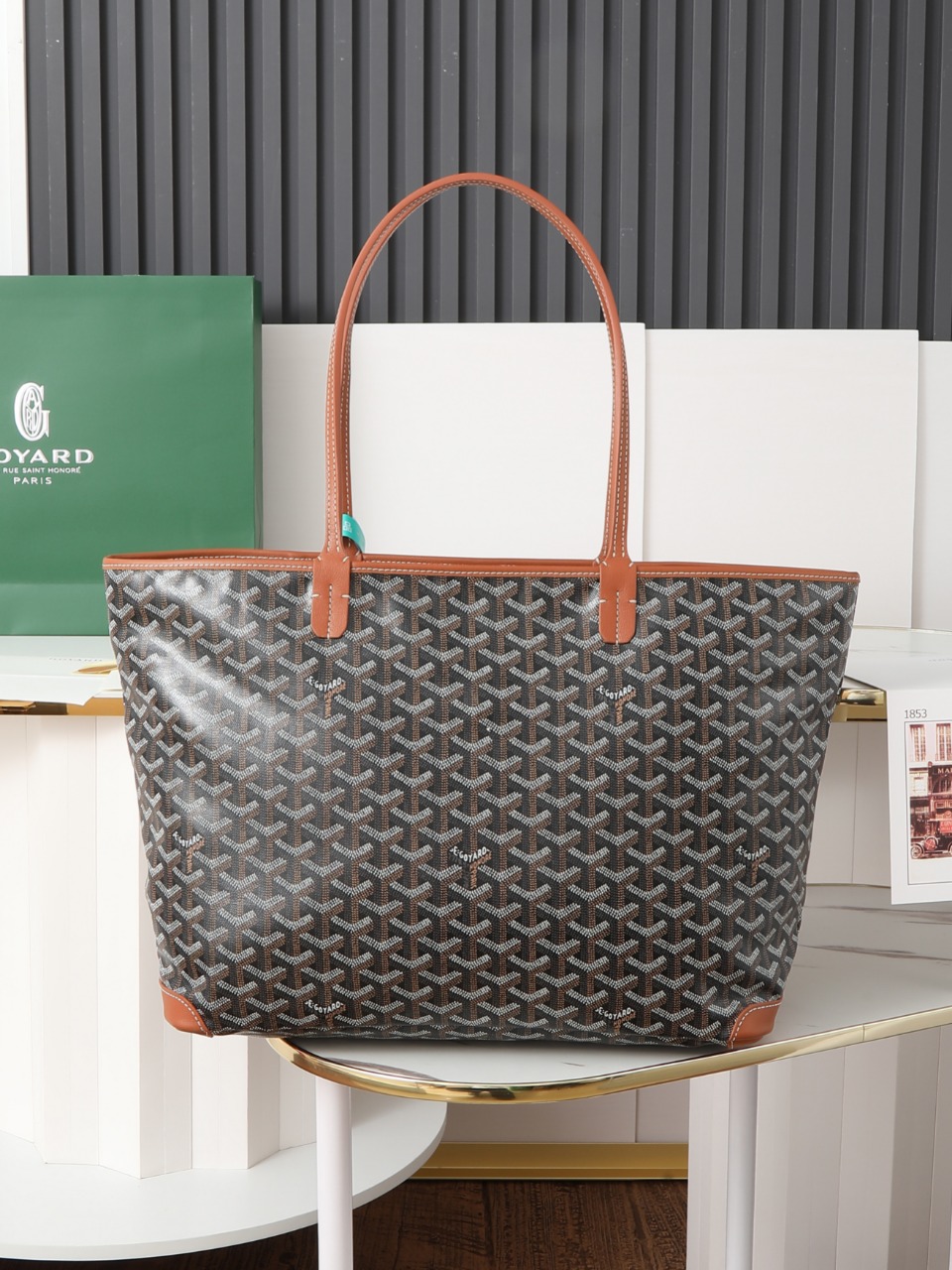 包角GOYARD 戈雅托特 Artois  (Canvas and Leather) — Tote Shoulder Bag-F0-ARTOISMMLTY