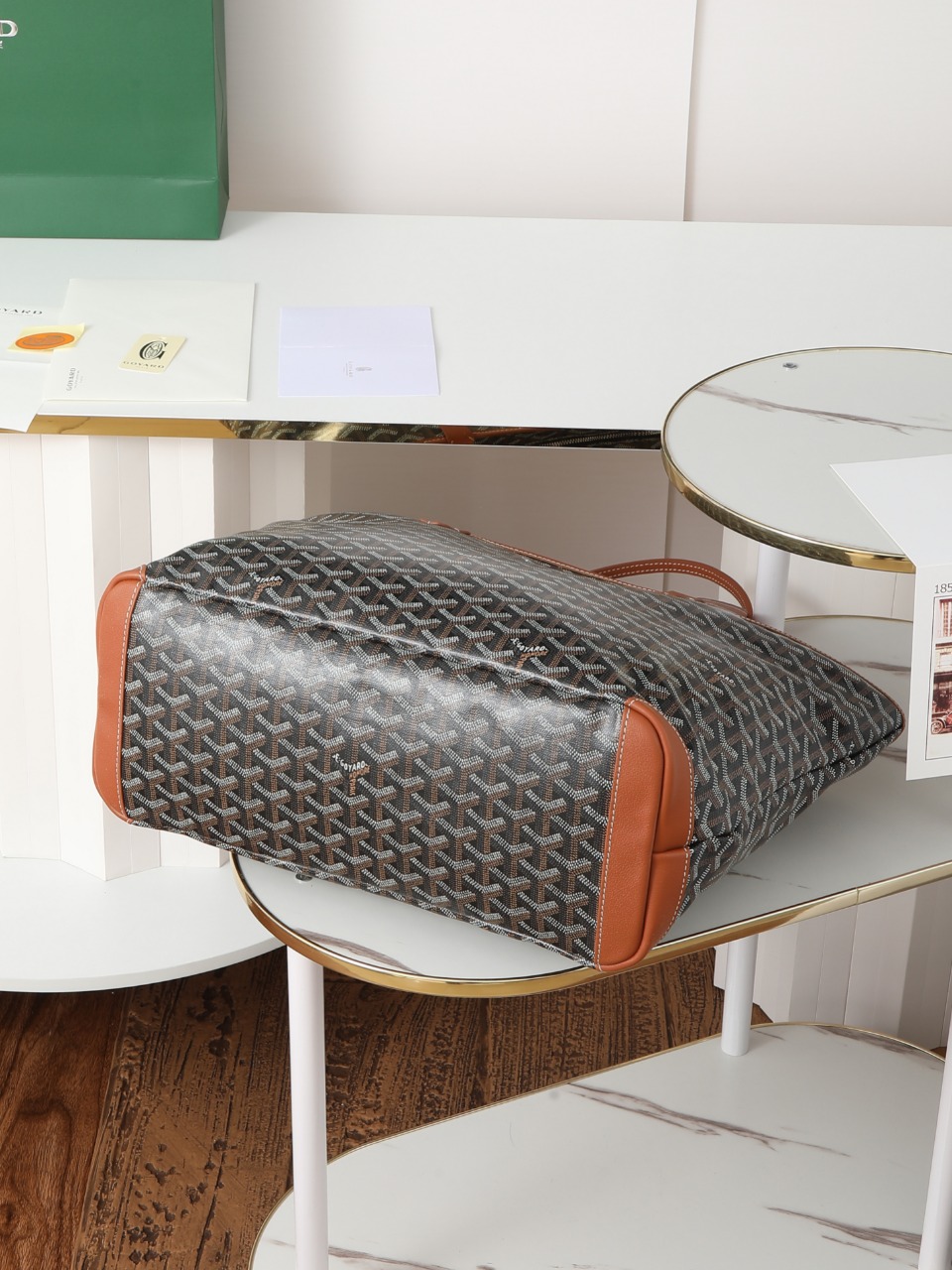 包角GOYARD 戈雅托特 Artois  (Canvas and Leather) — Tote Shoulder Bag-F0-ARTOISMMLTY