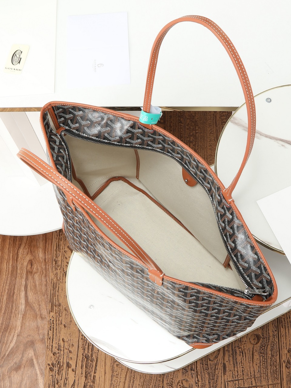 包角GOYARD 戈雅托特 Artois  (Canvas and Leather) — Tote Shoulder Bag-F0-ARTOISMMLTY