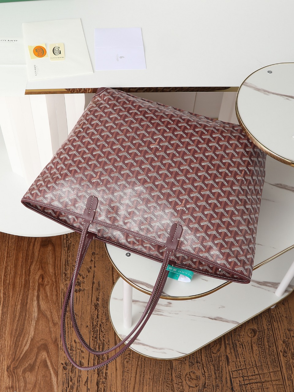 包角GOYARD 戈雅托特 Artois  (Canvas and Leather) — Tote Shoulder Bag-F0-ARTOISMMLTY
