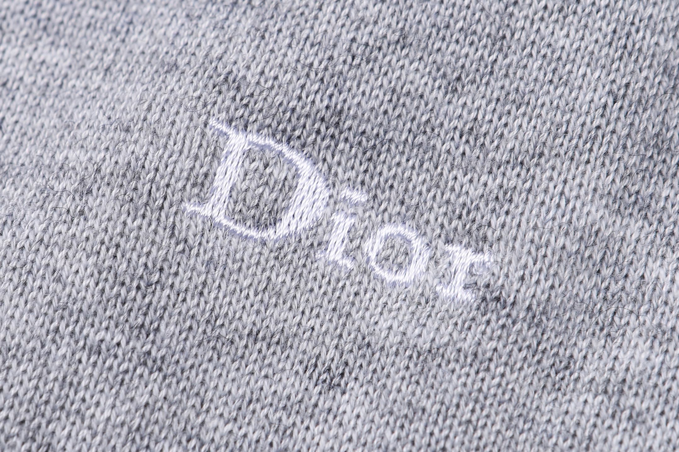 DIOR 迪奥 刺绣提花混纺针织拉链连帽卫衣 针织衫 秋冬 外套 长袖  灰色 蓝色 C0 