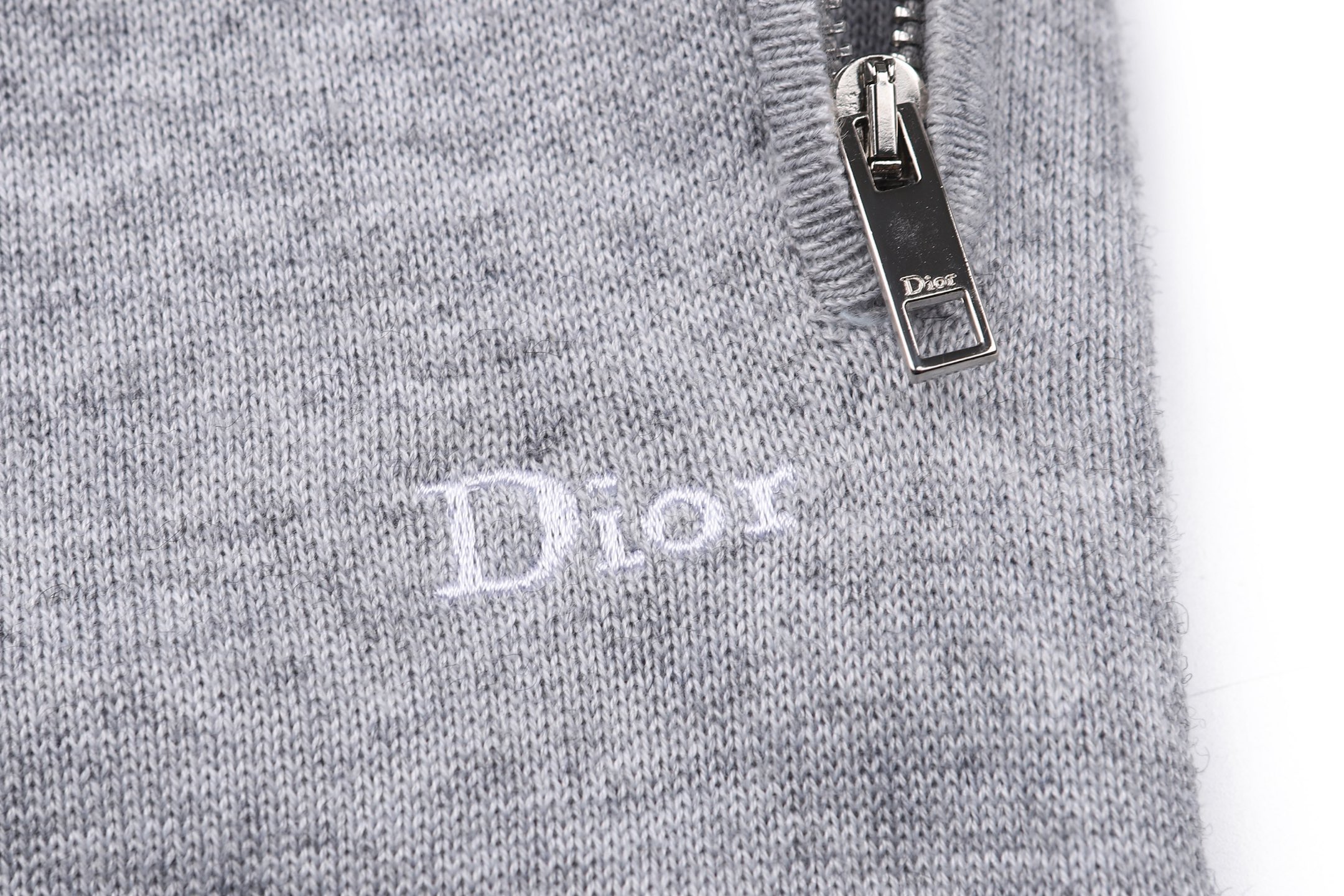 DIOR 迪奥 刺绣提花混纺针织休闲裤 运动裤 长裤 裤子 灰色 B5