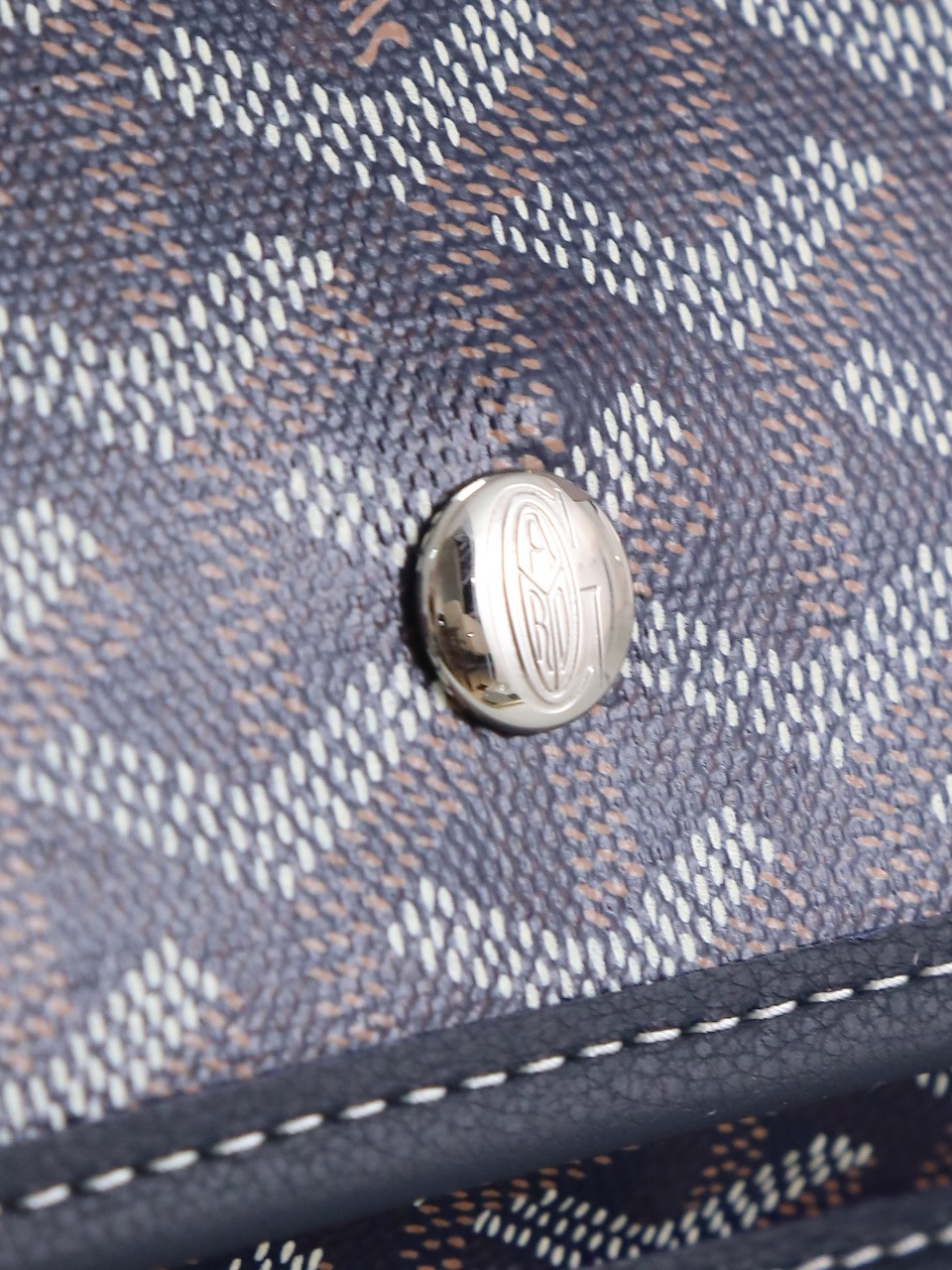 GOYARD 戈雅信封 Plumet (Canvas and Leather) — Envelope Crossbody Bag-F0-PLUMETPMLTY