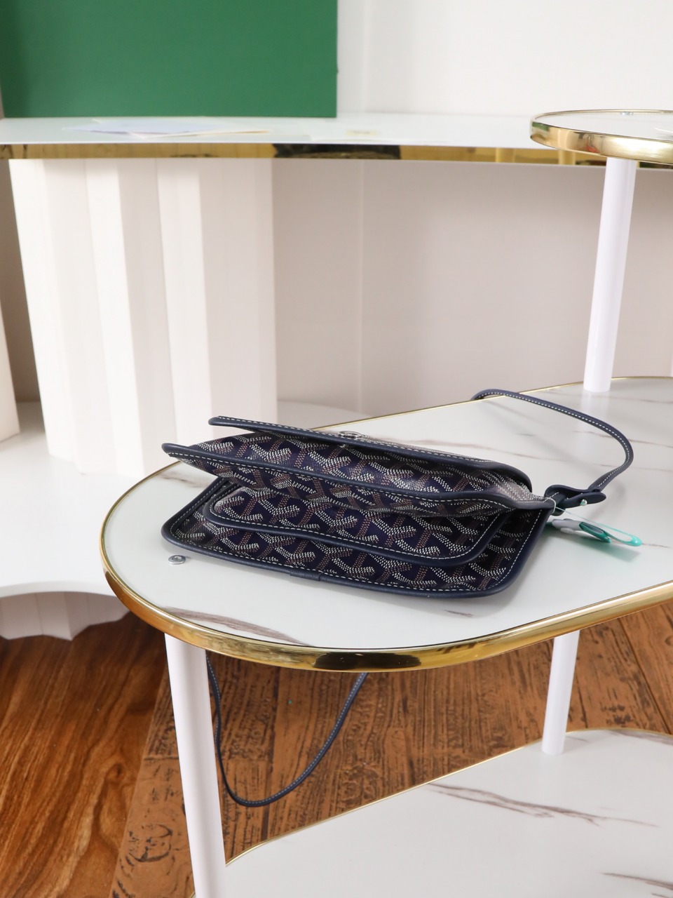 GOYARD 戈雅信封 Plumet (Canvas and Leather) — Envelope Crossbody Bag-F0-PLUMETPMLTY