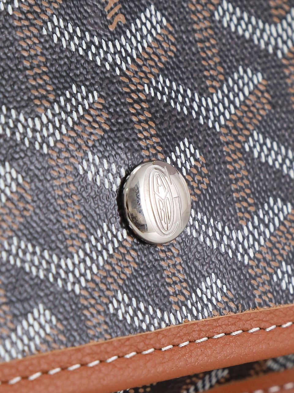 GOYARD 戈雅信封 Plumet (Canvas and Leather) — Envelope Crossbody Bag-F0-PLUMETPMLTY