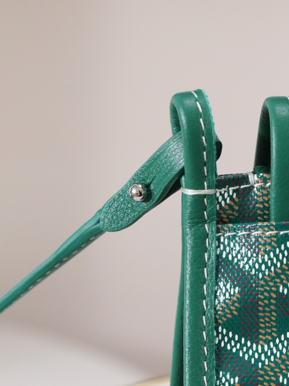 GOYARD 戈雅信封 Plumet (Canvas and Leather) — Envelope Crossbody Bag-F0-PLUMETPMLTY