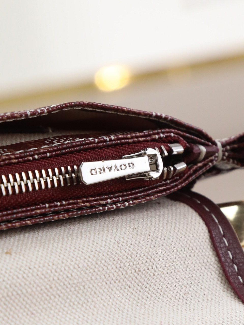 GOYARD 戈雅信封 Plumet (Canvas and Leather) — Envelope Crossbody Bag-F0-PLUMETPMLTY
