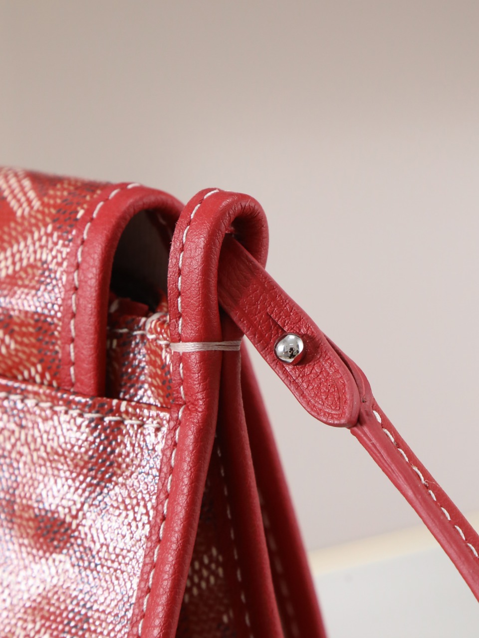 GOYARD 戈雅信封 Plumet (Canvas and Leather) — Envelope Crossbody Bag-F0-PLUMETPMLTY