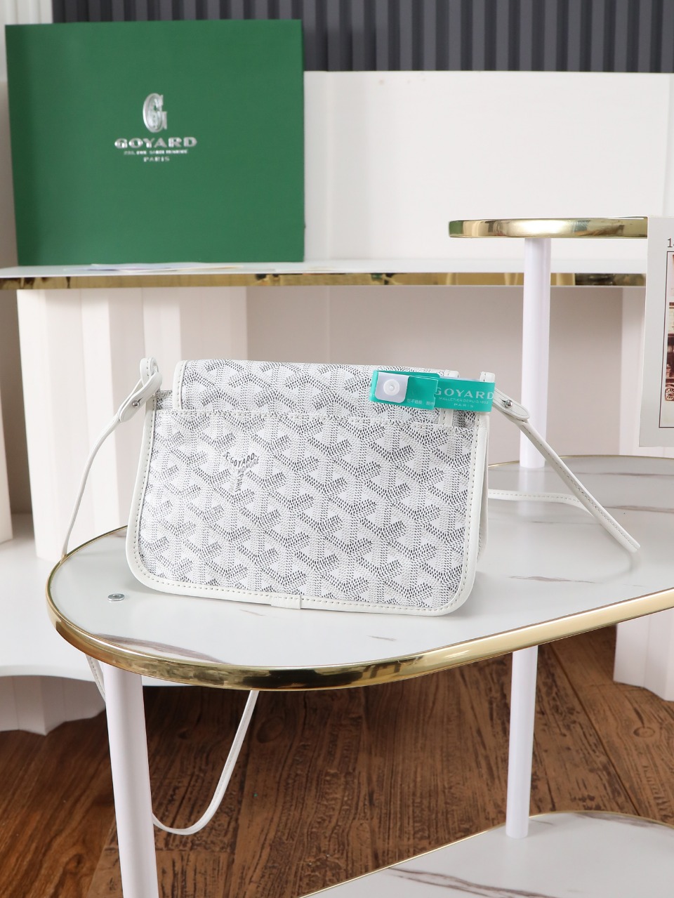 GOYARD 戈雅信封 Plumet (Canvas and Leather) — Envelope Crossbody Bag-F0-PLUMETPMLTY