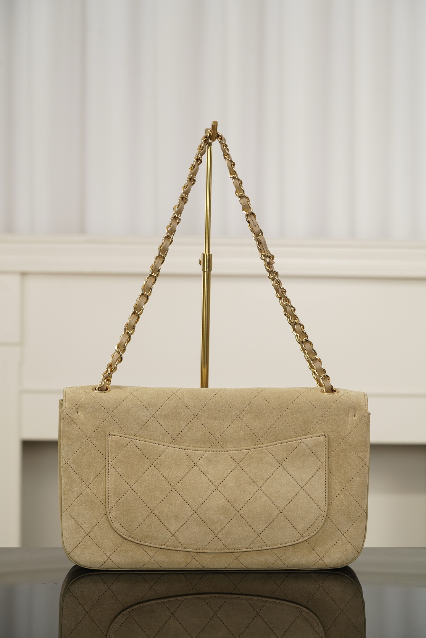 超大号 CHANEL 26S CF Suede Calfskin Shoulder/Crossbody Bag, Extra Large, Dark Beige A5-AS6281-B24009-U9390