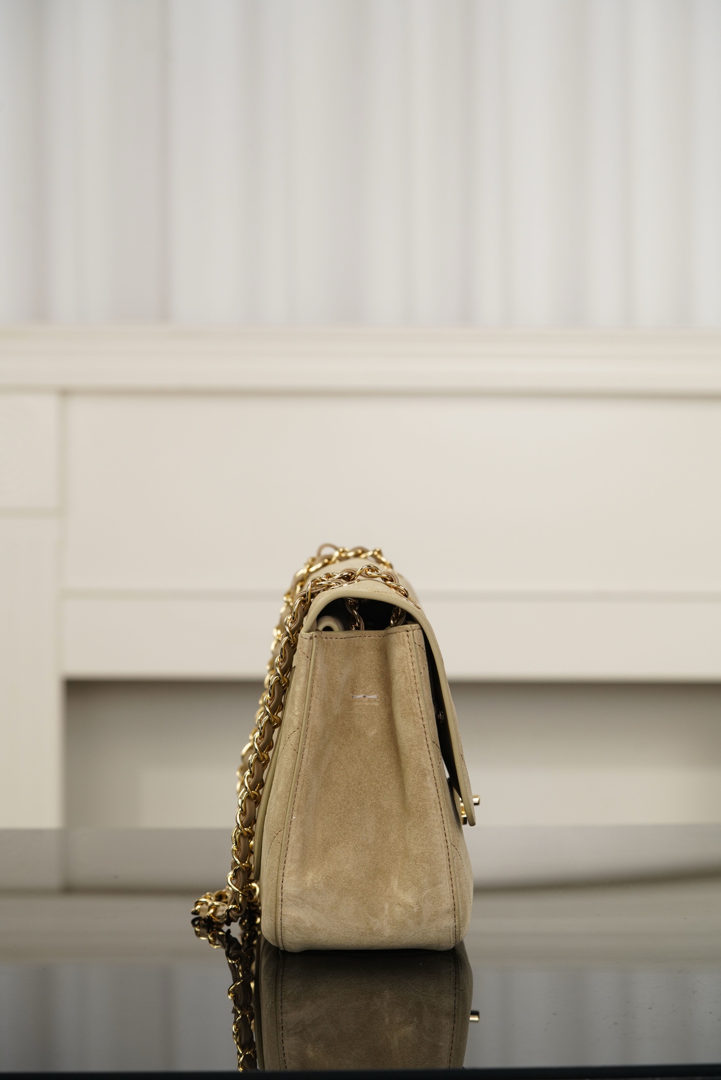 超大号 CHANEL 26S CF Suede Calfskin Shoulder/Crossbody Bag, Extra Large, Dark Beige A5-AS6281-B24009-U9390