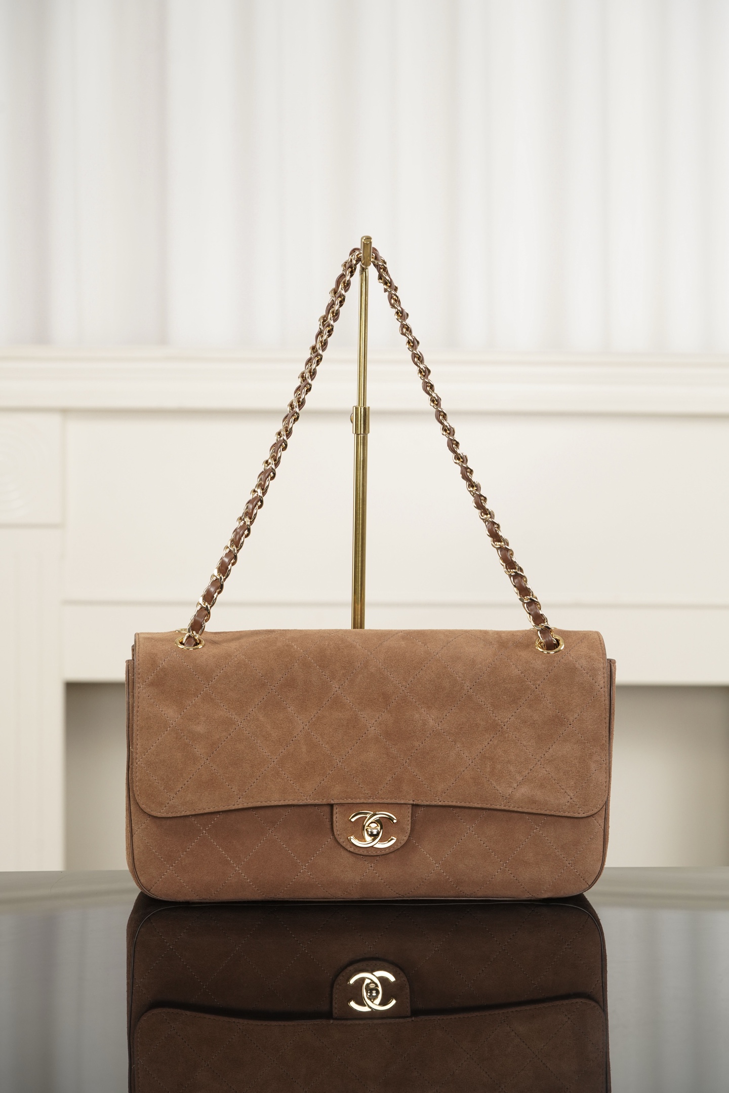 超大号 CHANEL 26S CF Suede and Calfskin Shoulder/Crossbody Bag, Extra Large (Camel) A5-AS6281-B24009-UA847