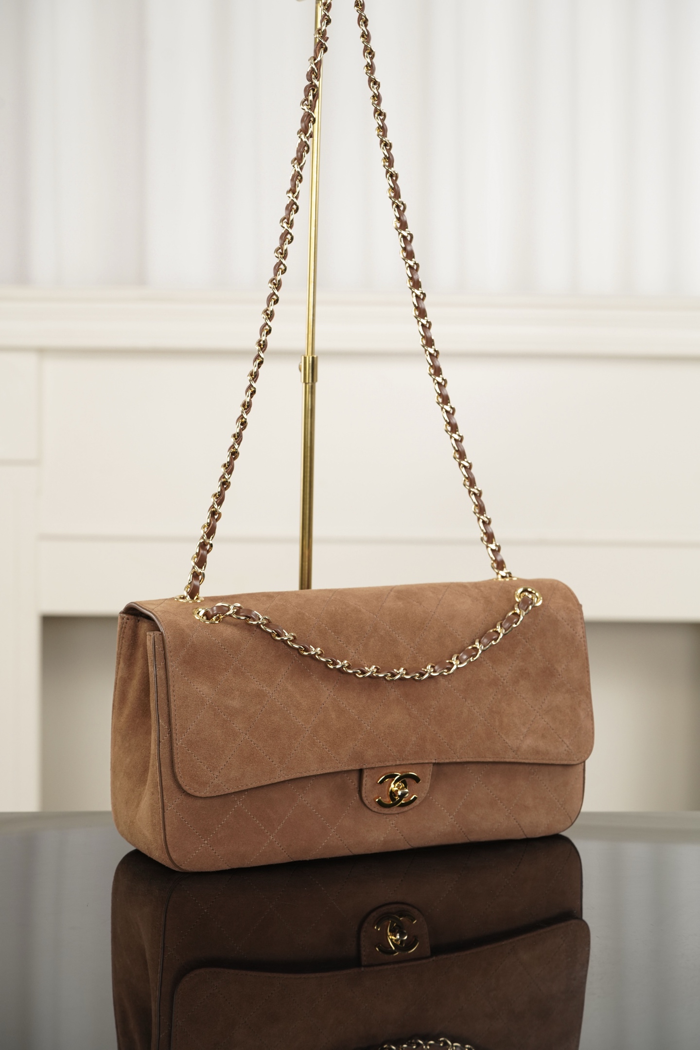 超大号 CHANEL 26S CF Suede and Calfskin Shoulder/Crossbody Bag, Extra Large (Camel) A5-AS6281-B24009-UA847