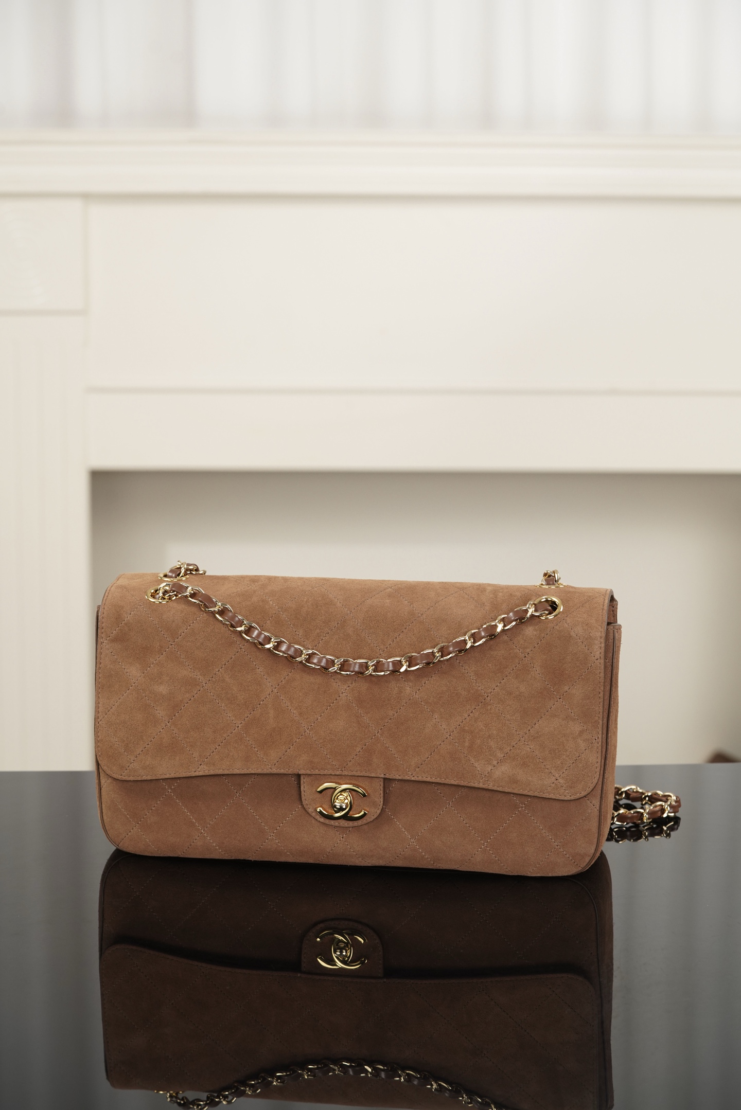 超大号 CHANEL 26S CF Suede and Calfskin Shoulder/Crossbody Bag, Extra Large (Camel) A5-AS6281-B24009-UA847