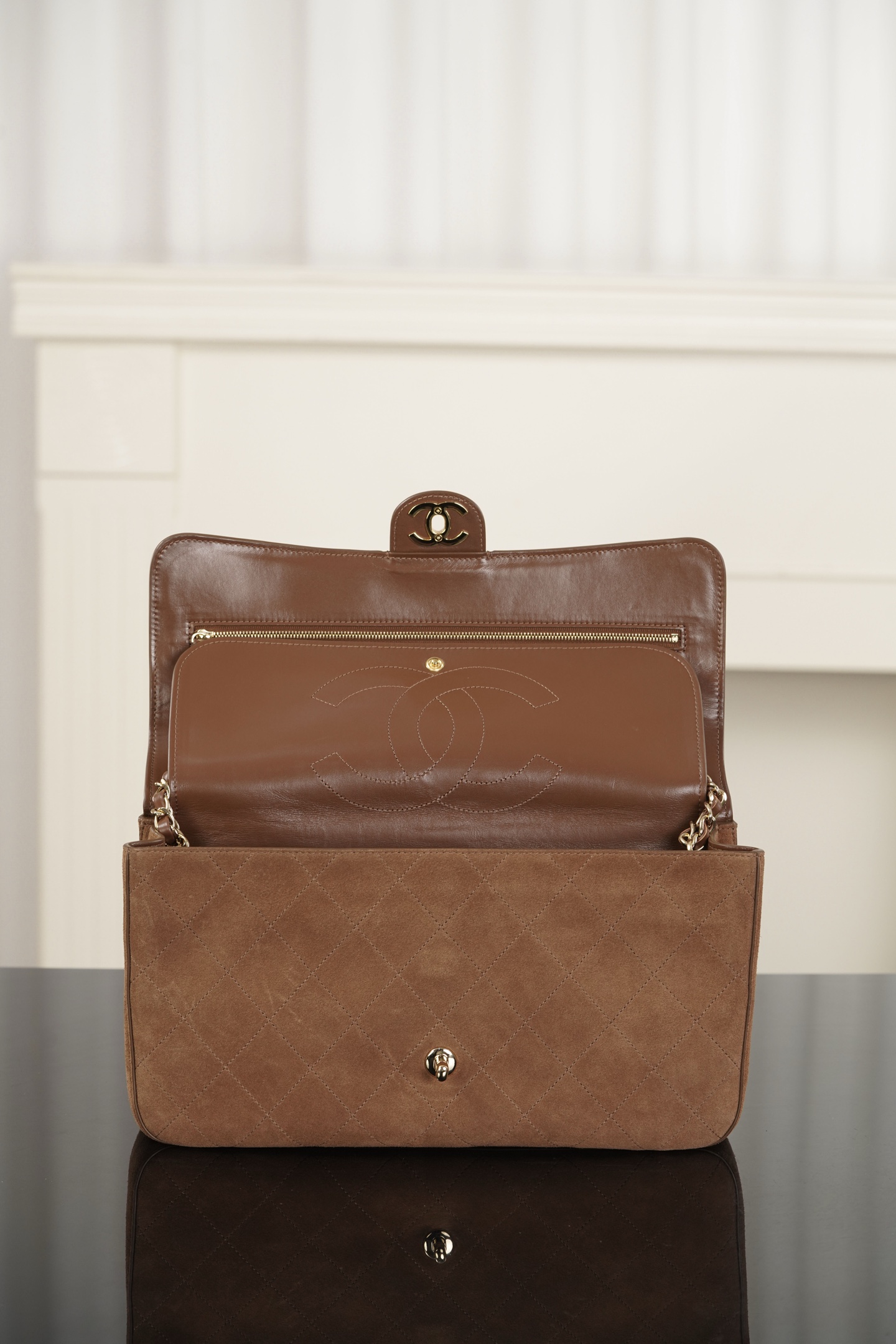 超大号 CHANEL 26S CF Suede and Calfskin Shoulder/Crossbody Bag, Extra Large (Camel) A5-AS6281-B24009-UA847