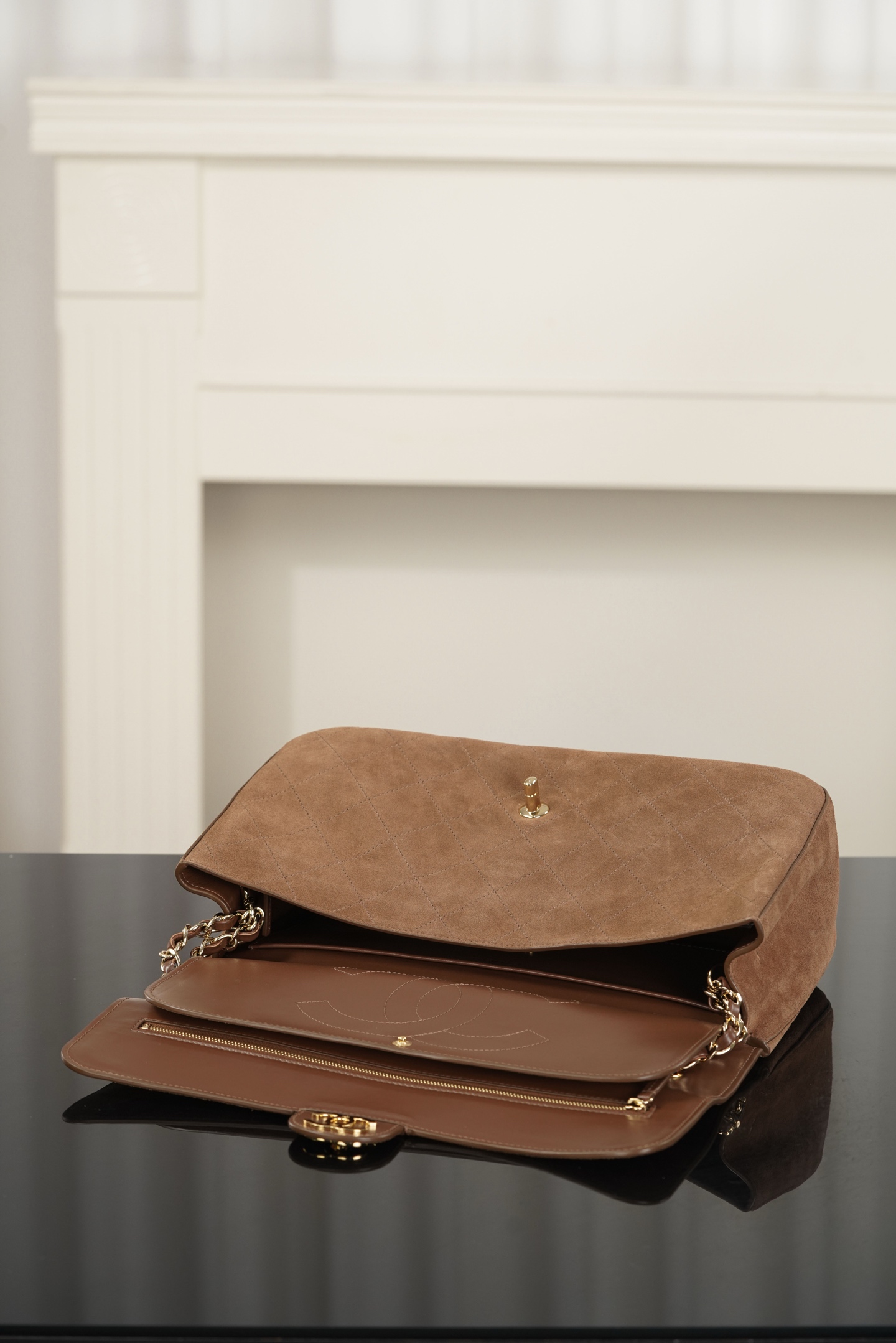 超大号 CHANEL 26S CF Suede and Calfskin Shoulder/Crossbody Bag, Extra Large (Camel) A5-AS6281-B24009-UA847