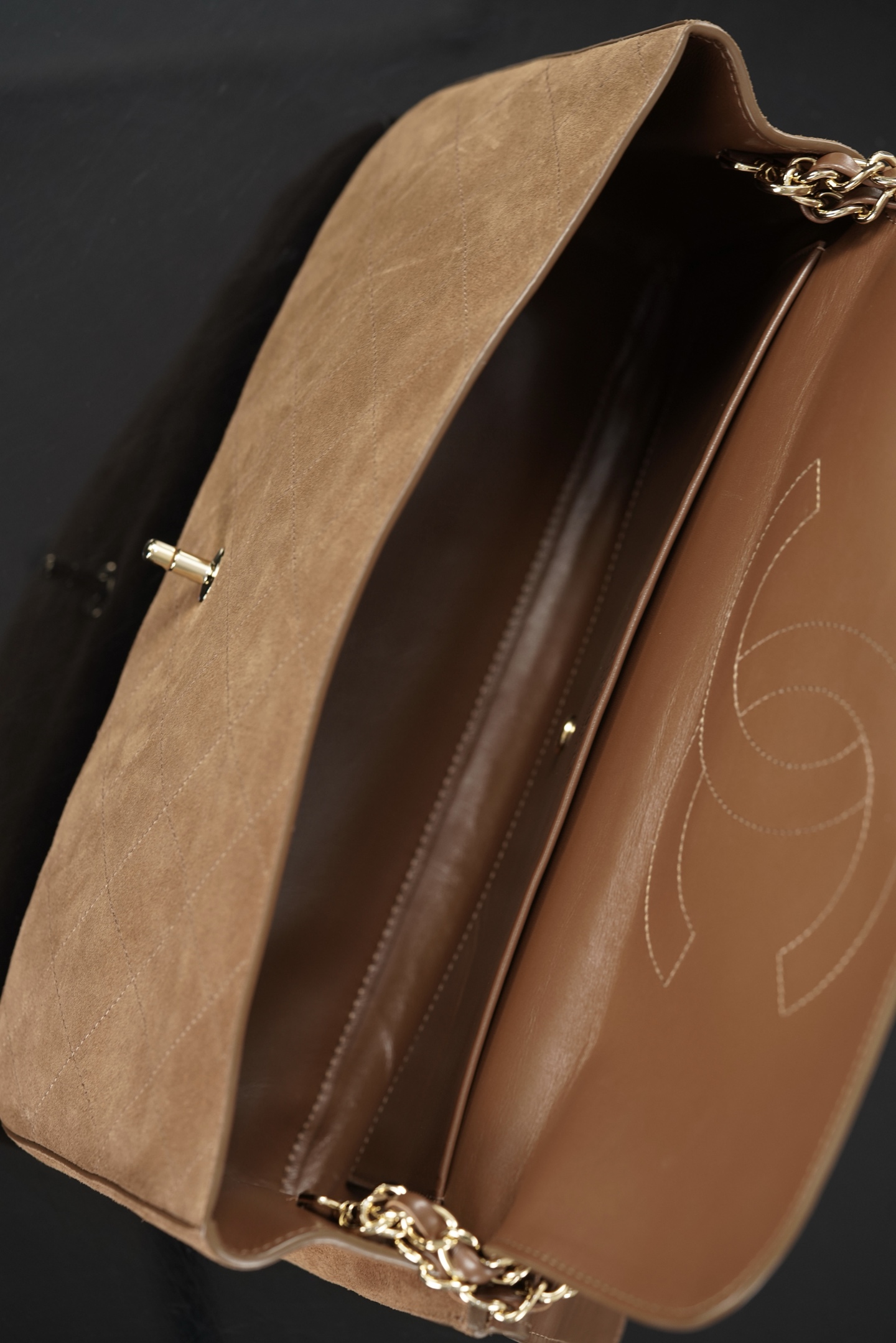 超大号 CHANEL 26S CF Suede and Calfskin Shoulder/Crossbody Bag, Extra Large (Camel) A5-AS6281-B24009-UA847