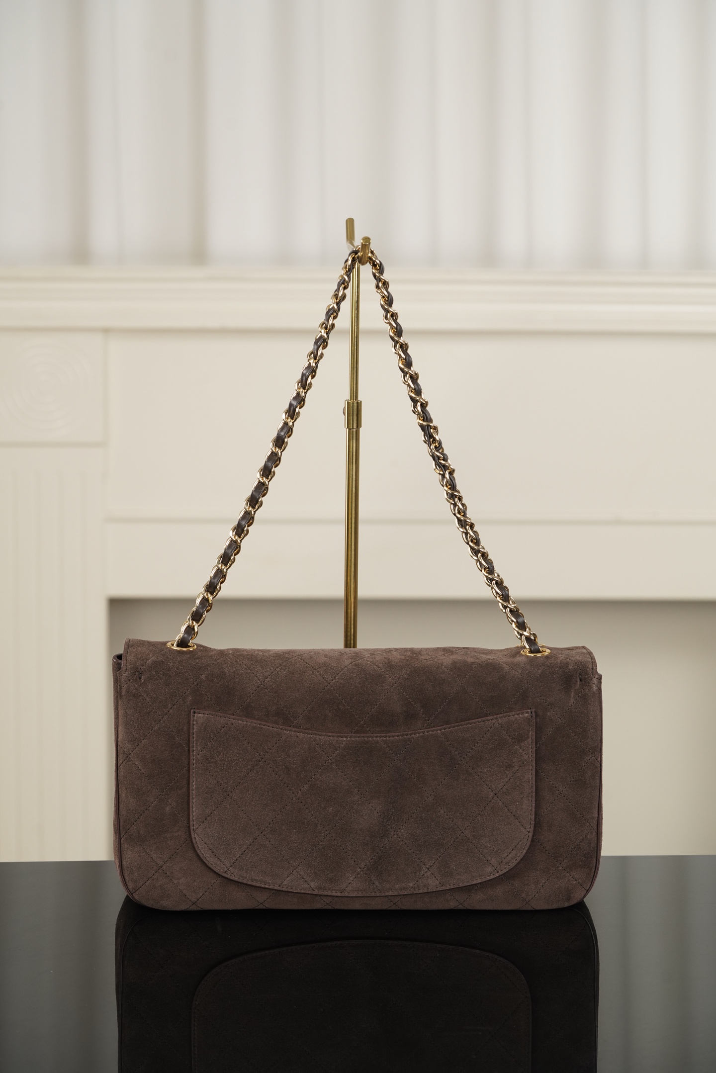 超大号 CHANEL 26S CF Suede and Calfskin Shoulder/Crossbody Bag, Extra Large (Dark brown) A5-AS6281-B24009-UA847