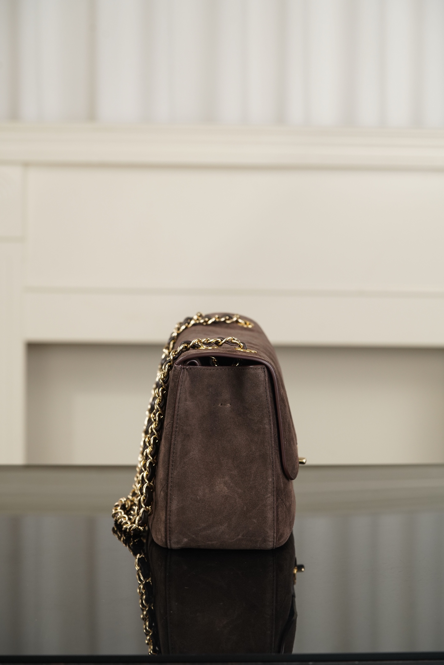 超大号 CHANEL 26S CF Suede and Calfskin Shoulder/Crossbody Bag, Extra Large (Dark brown) A5-AS6281-B24009-UA847