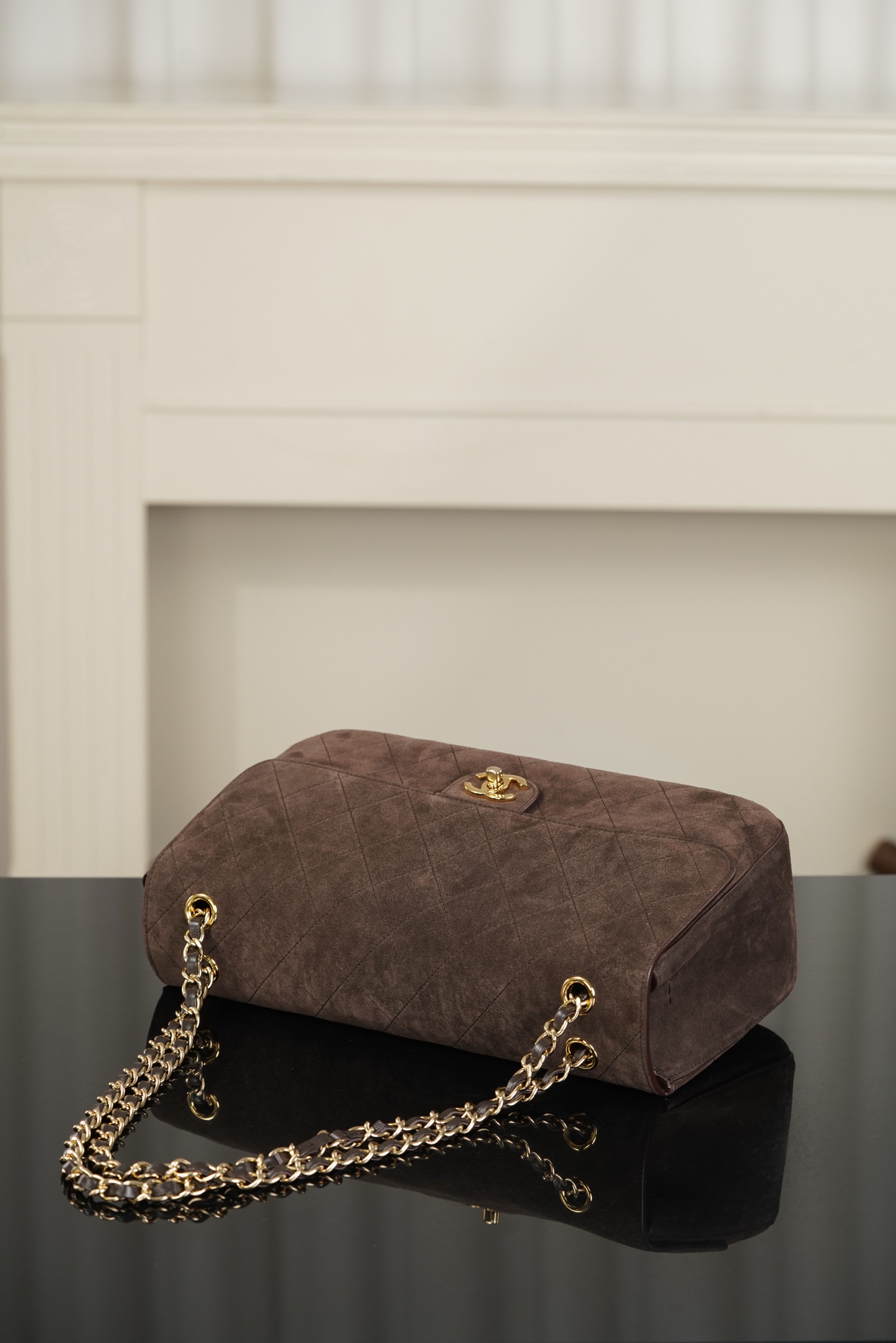 超大号 CHANEL 26S CF Suede and Calfskin Shoulder/Crossbody Bag, Extra Large (Dark brown) A5-AS6281-B24009-UA847