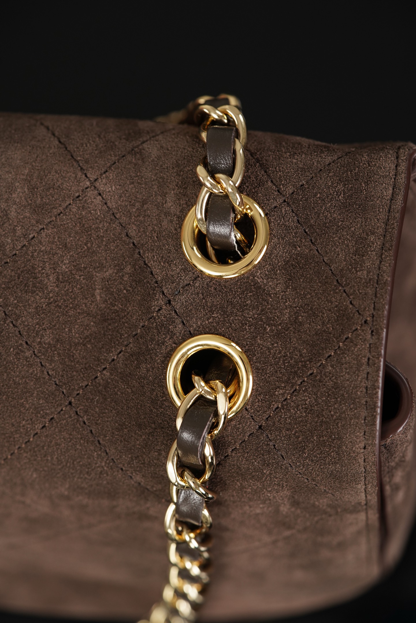 超大号 CHANEL 26S CF Suede and Calfskin Shoulder/Crossbody Bag, Extra Large (Dark brown) A5-AS6281-B24009-UA847