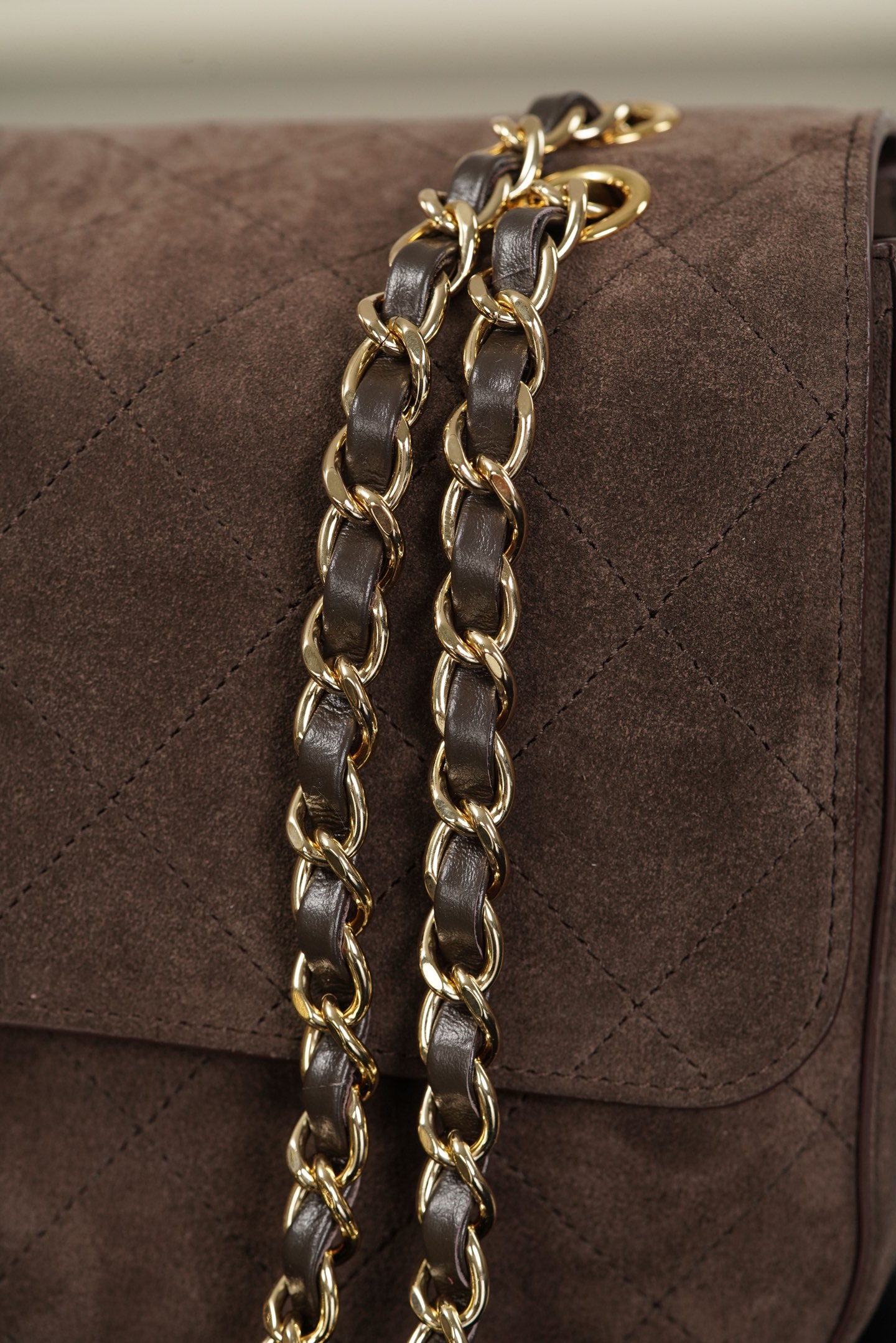超大号 CHANEL 26S CF Suede and Calfskin Shoulder/Crossbody Bag, Extra Large (Dark brown) A5-AS6281-B24009-UA847
