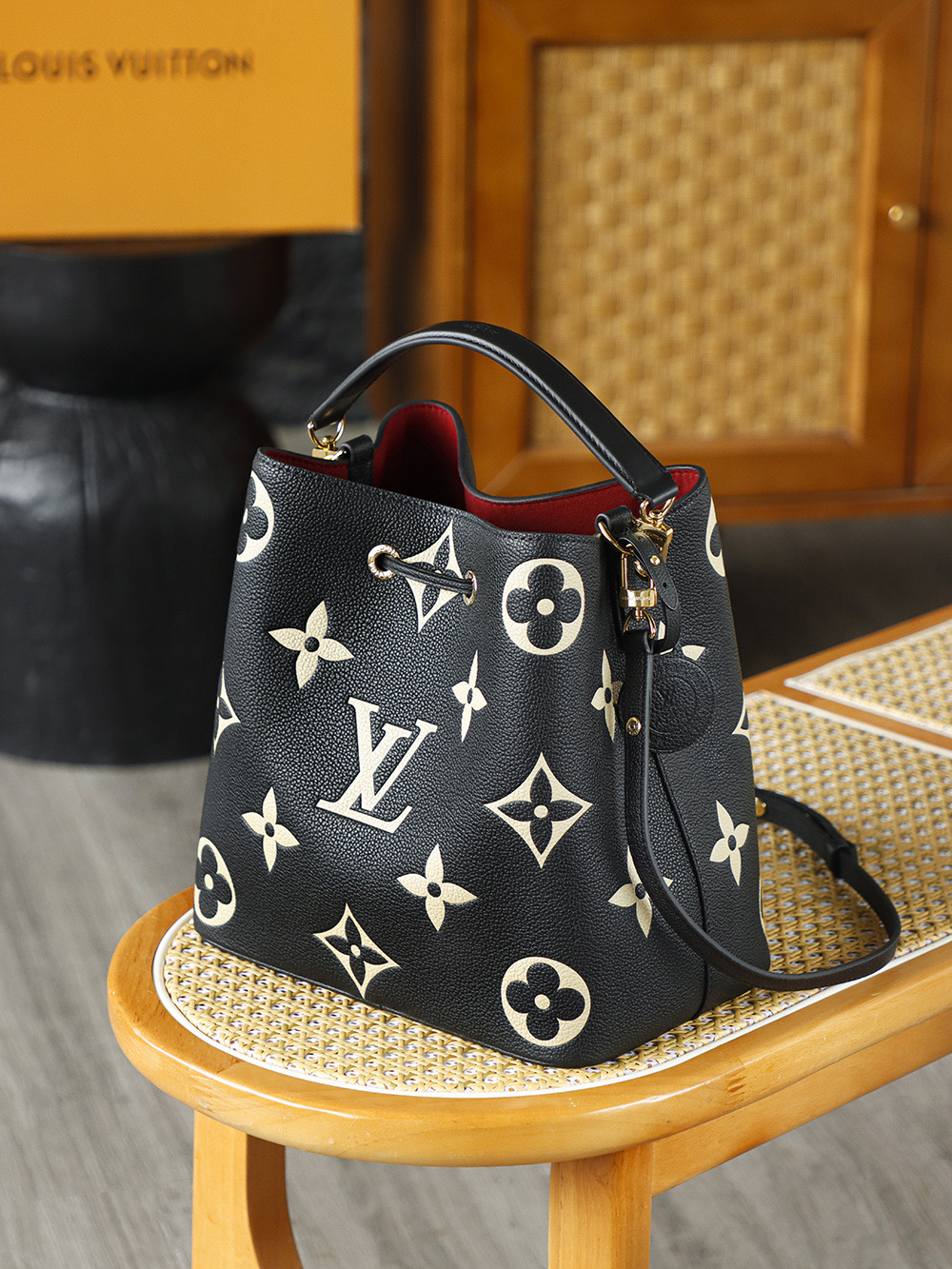  AS水桶单肩 LOUIS VUITTON NEONOE -(Coated canvas and leather)- Handheld and shoulder bag--F0-M45497