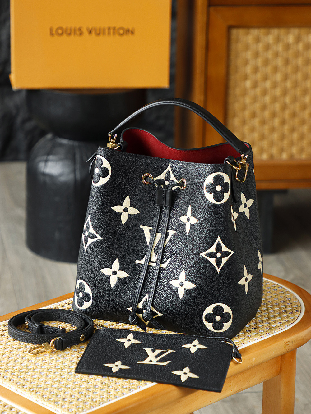  AS水桶单肩 LOUIS VUITTON NEONOE -(Coated canvas and leather)- Handheld and shoulder bag--F0-M45497