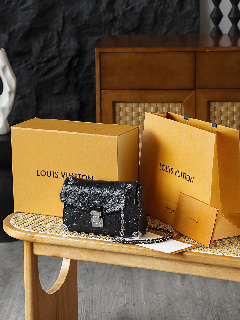 AS斜跨单肩 LOUIS VUITTONNANO LV TRUNKIE -(Cowhide)- Crossbody, shoulder, and handheld bag--F0-M28137