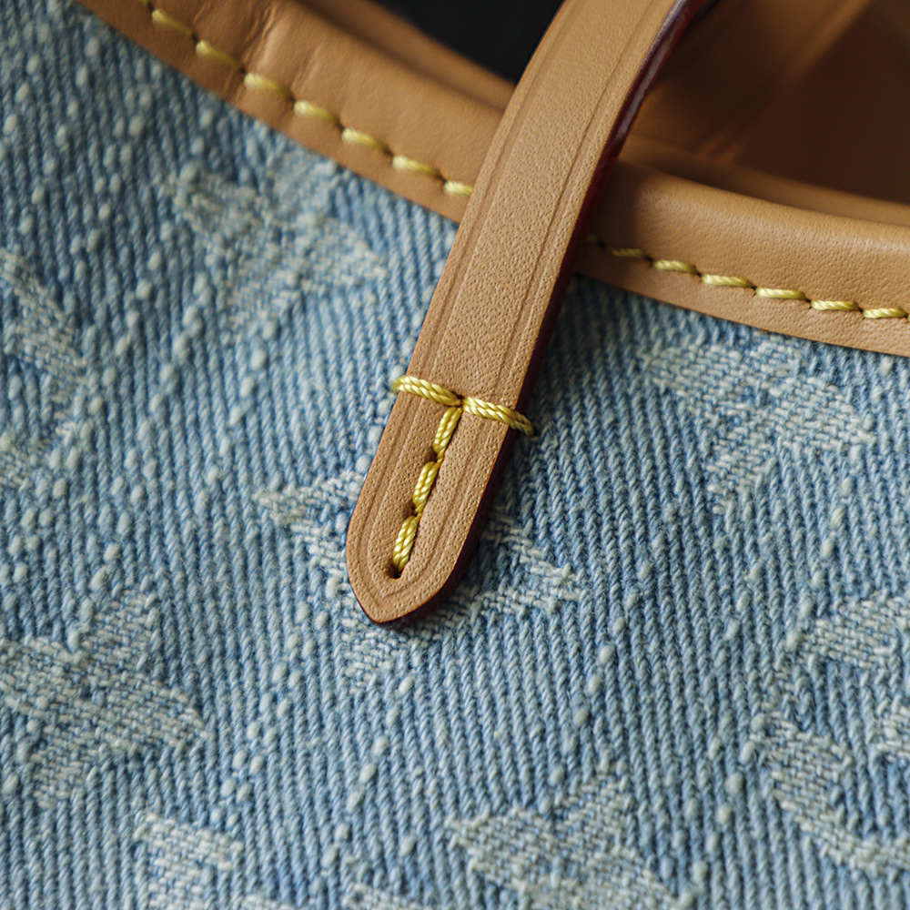 AS斜跨单肩 LOUIS VUITTONNANO LV CarryallSOFT TRUNK Sky  -(Denim)- Handheld and shoulder bag--F0-M11462